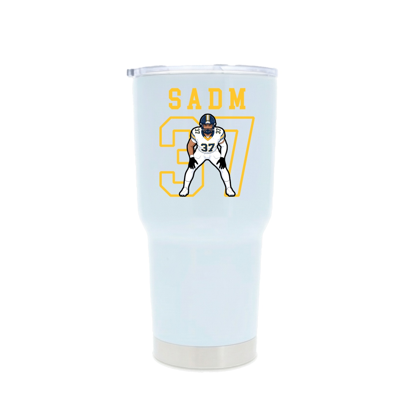 30oz Stainless Steel Tumbler — Shirsey in White