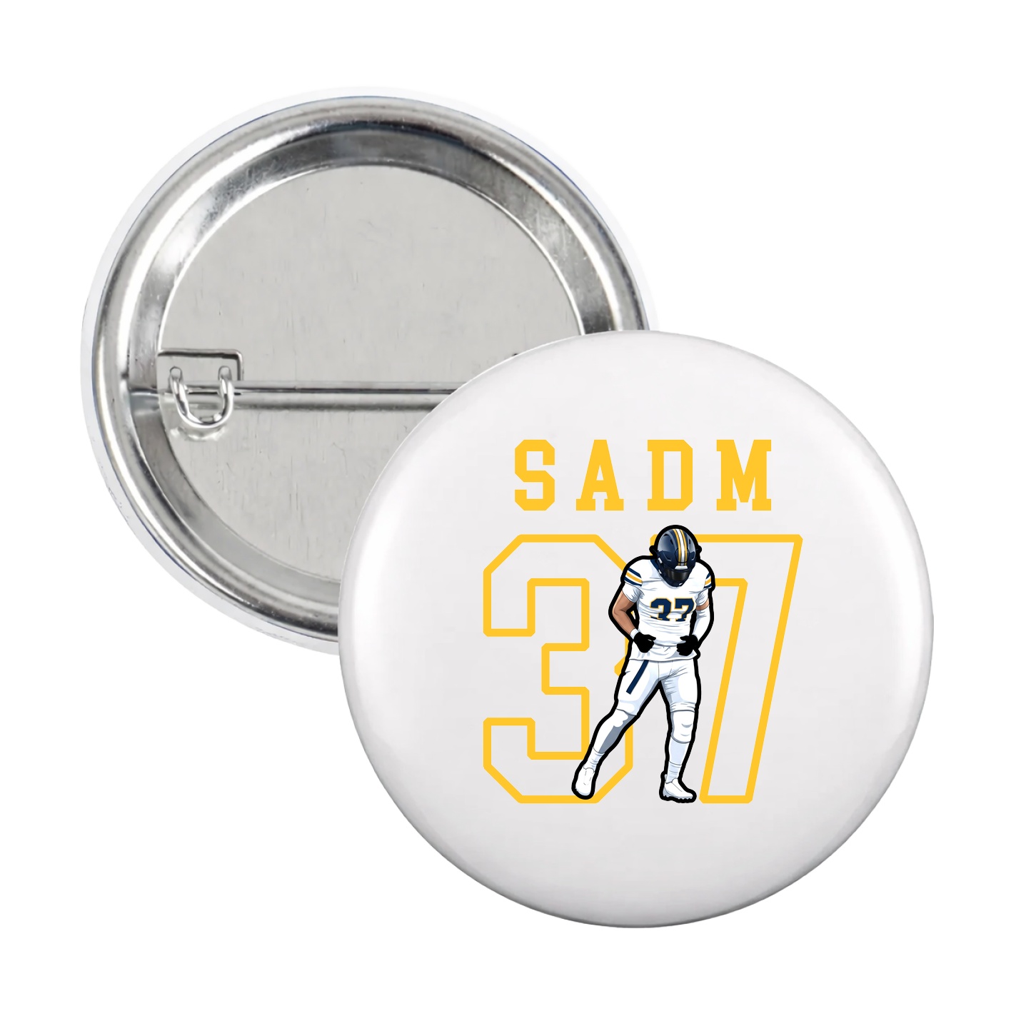 Game Day Button — Shirsey in White