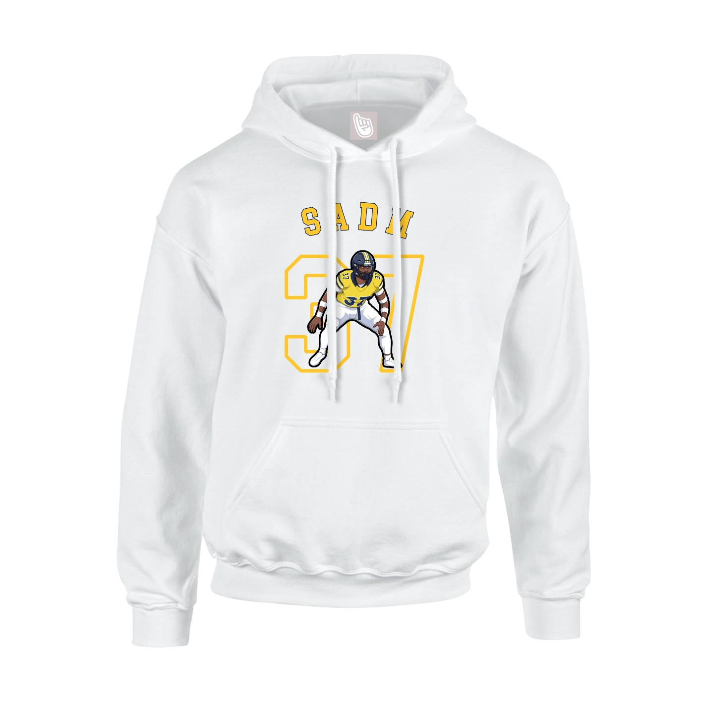 Youth Hoodie — Shirsey Arch in White