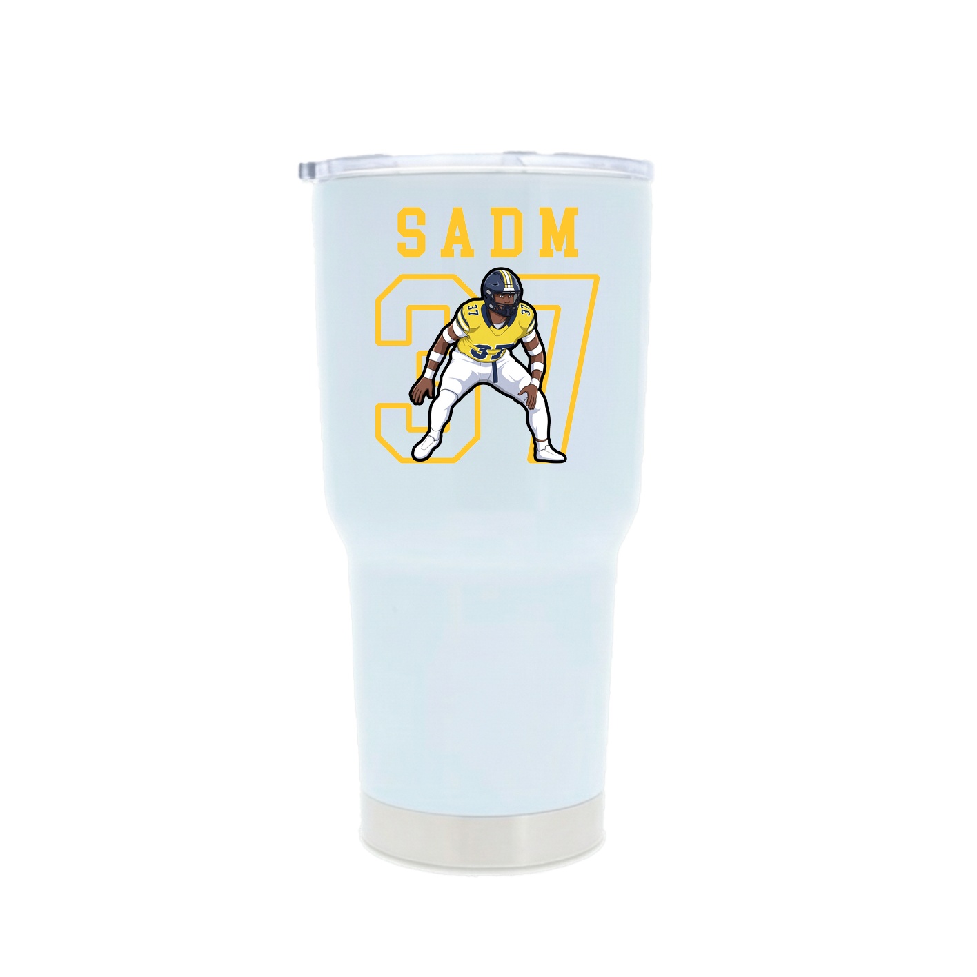 30oz Stainless Steel Tumbler — Shirsey in White
