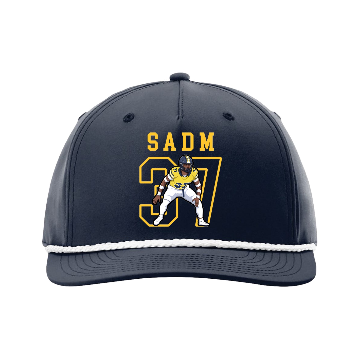 Five-Panel Classic Rope Cap — Shirsey in Navy