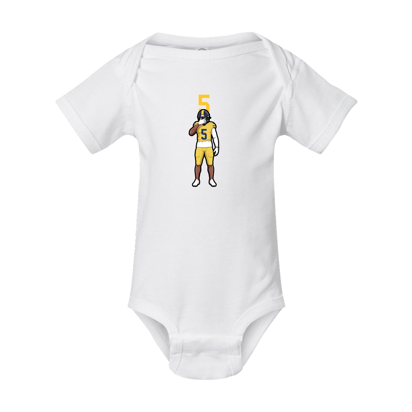 Baby Onesie — Number Top in White