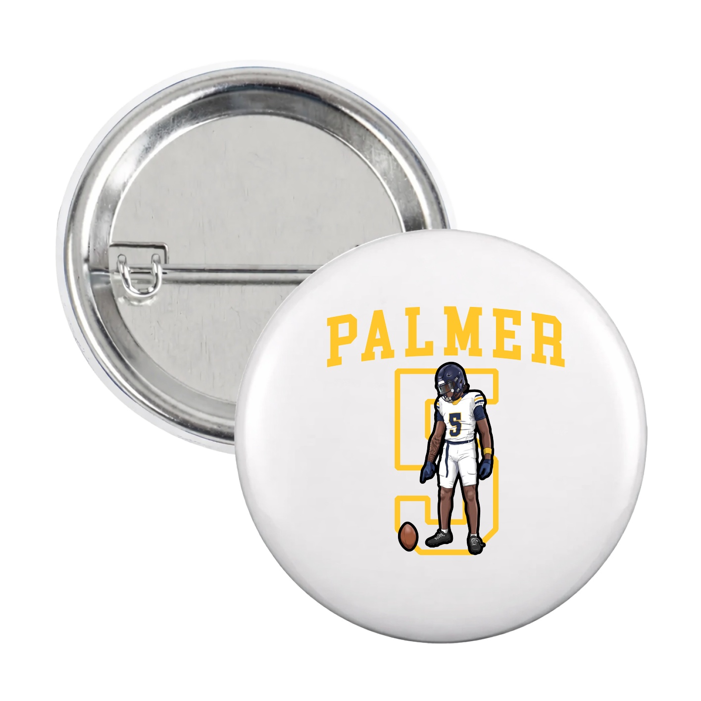 Game Day Button — Shirsey in White