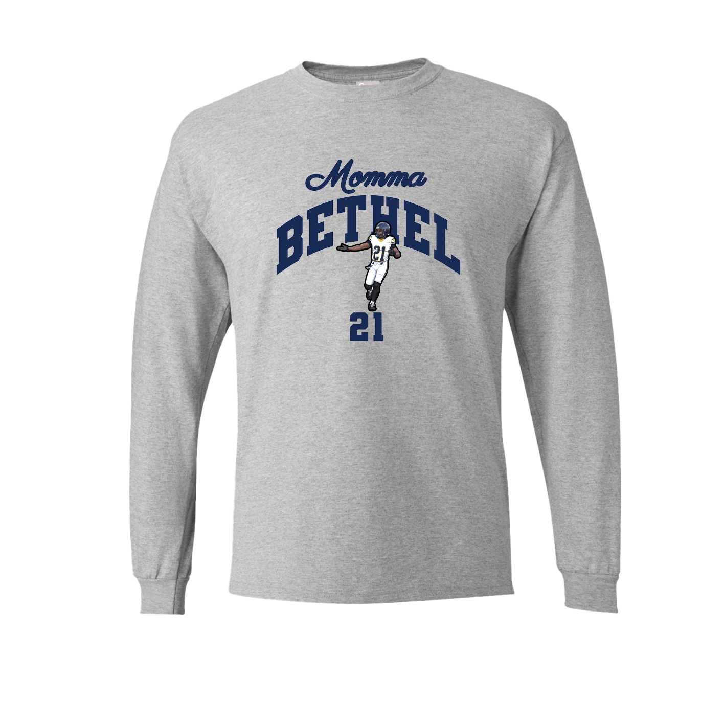 Long Sleeve Tee — Mothers Day Arch in Grey