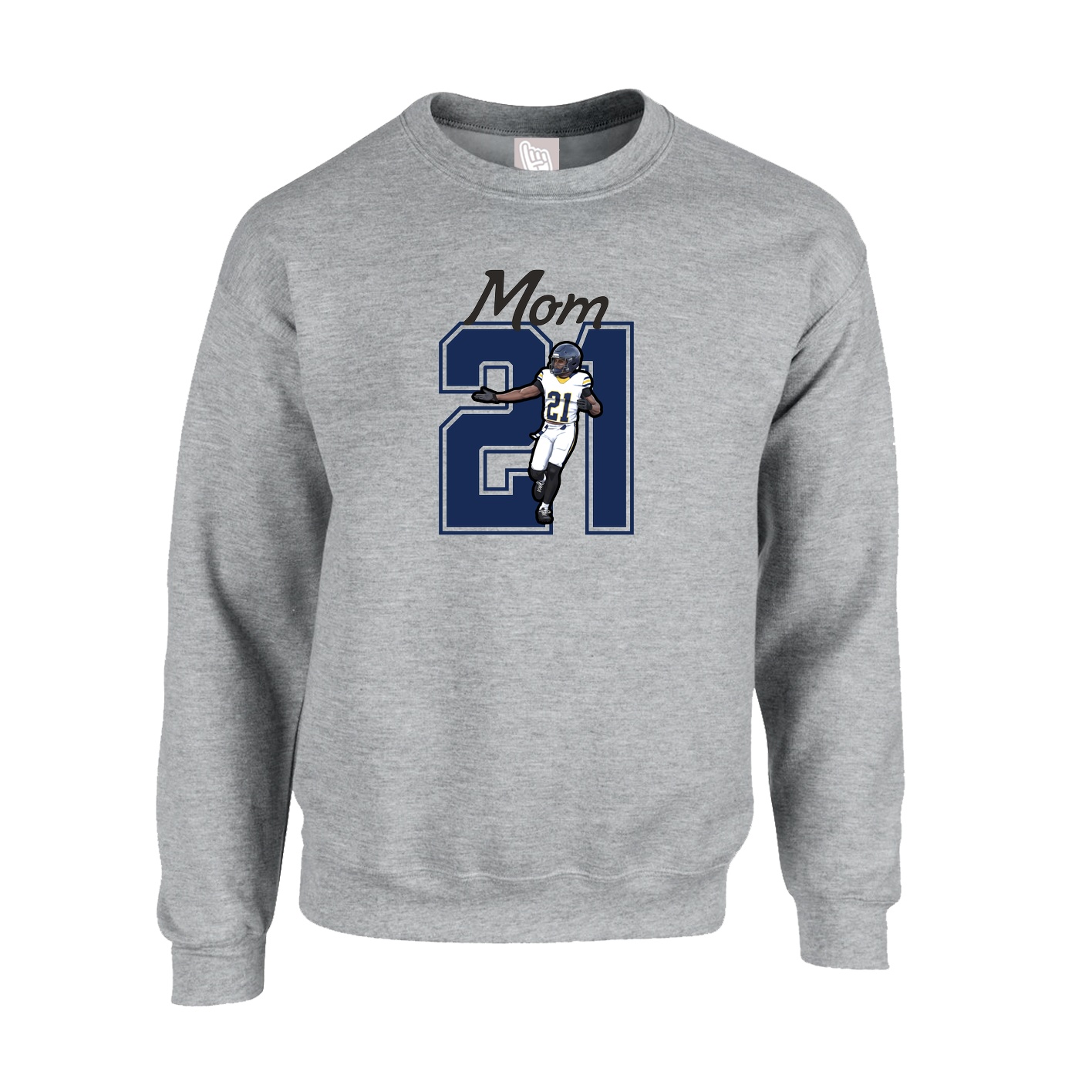 Fleece Crew — Mothers Day Shirsey in Grey