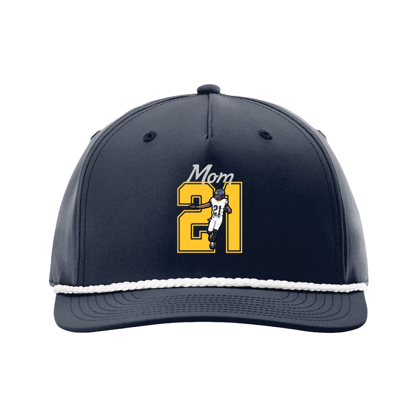 Five-Panel Classic Rope Cap — Mothers Day Shirsey in Navy