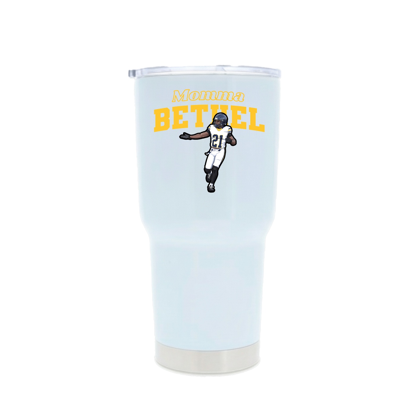 30oz Stainless Steel Tumbler — Mothers Day Block in White