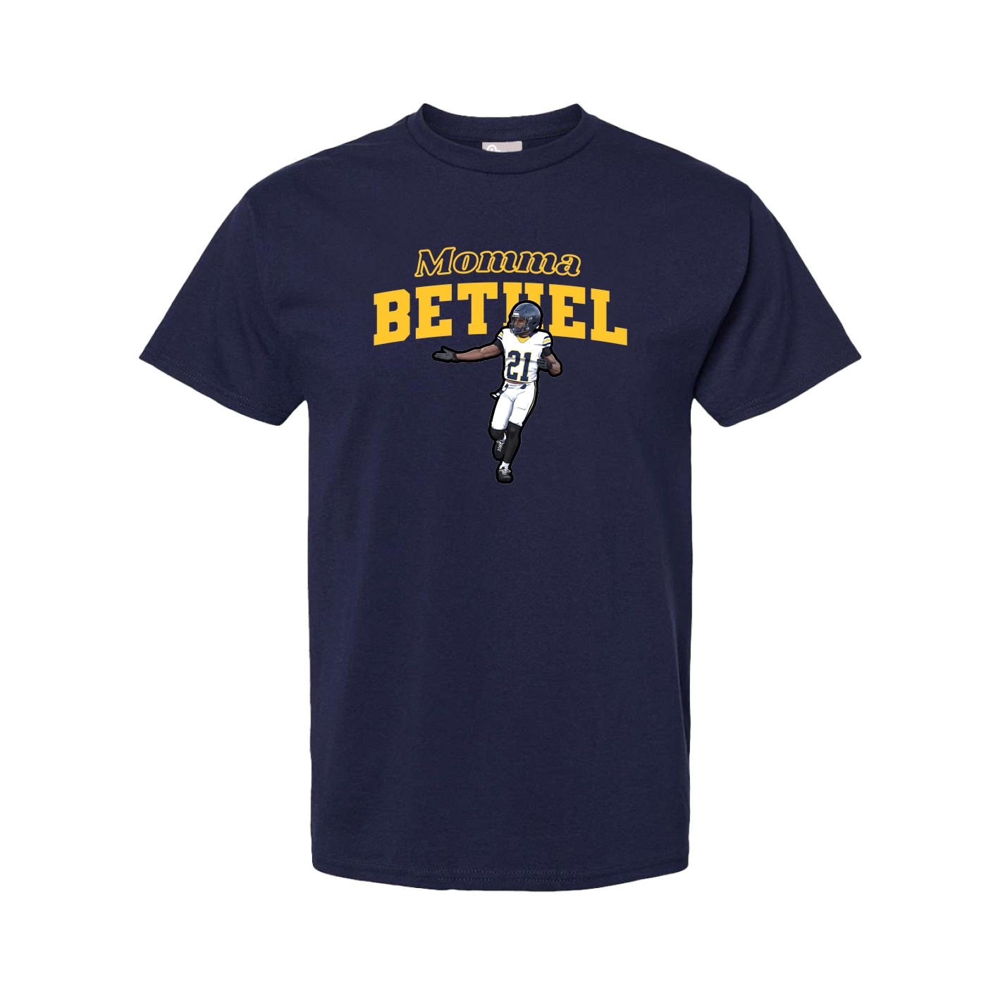Youth Tee — Mothers Day Block in Navy
