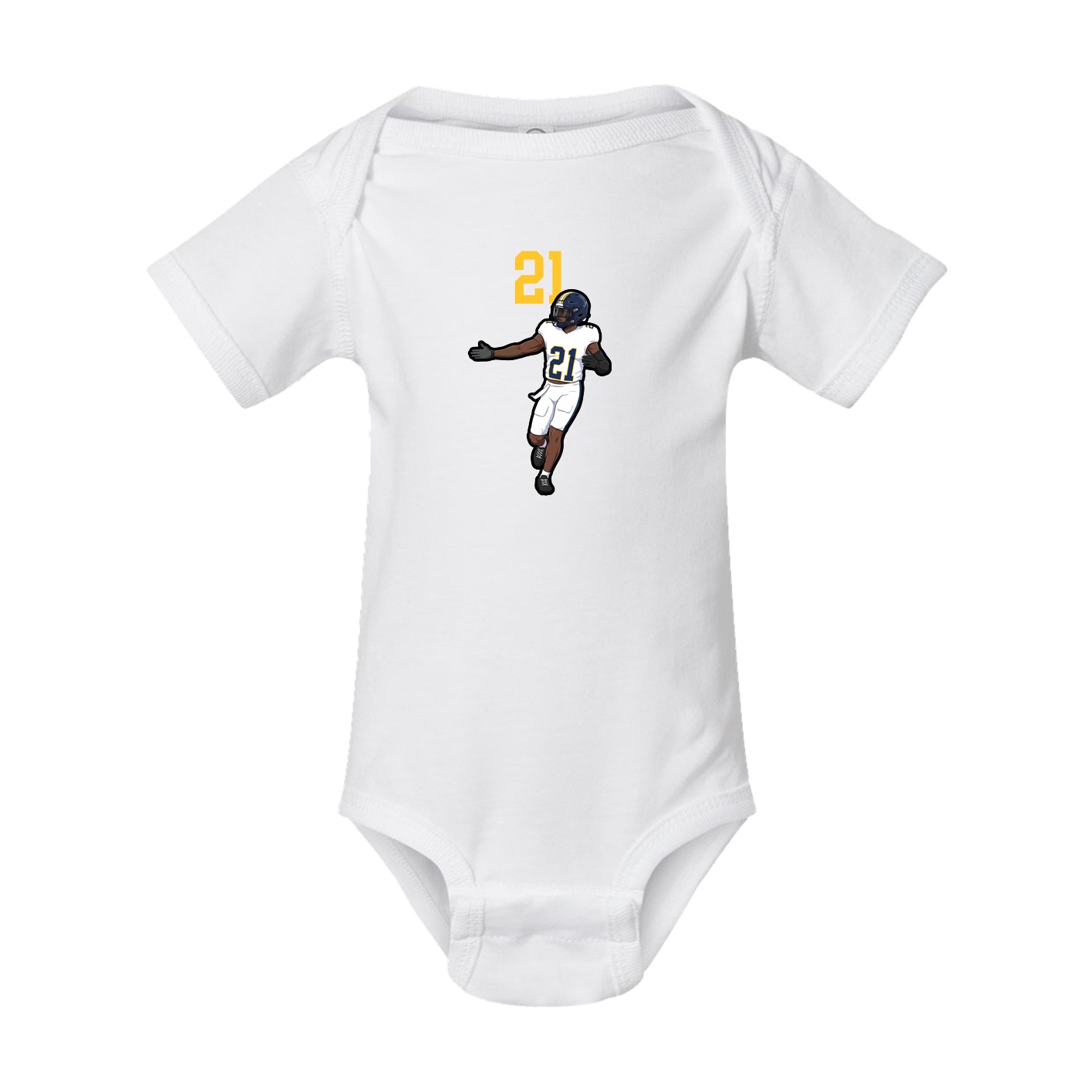 Baby Onesie — Number Top in White