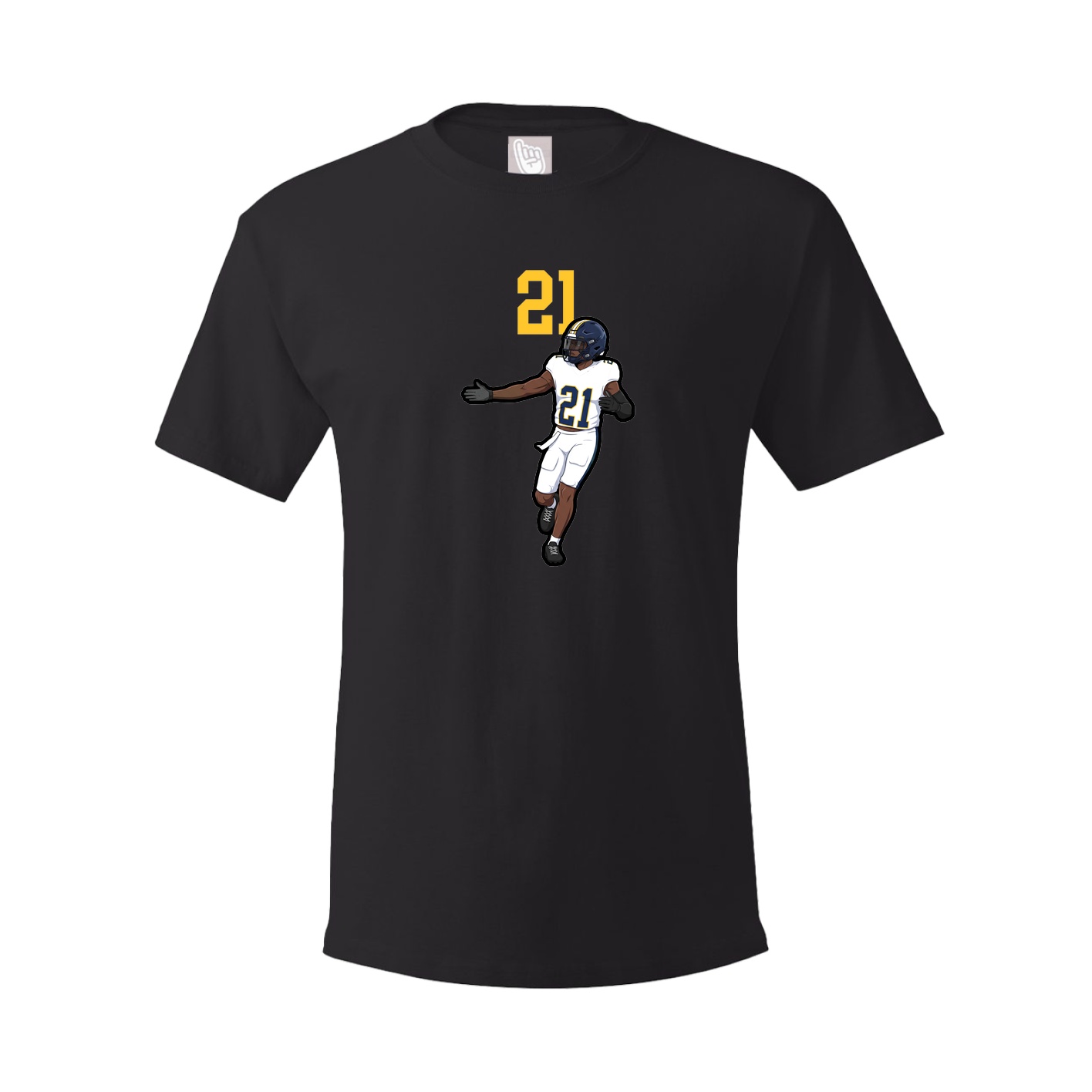 Youth Tee — Number Top in Black