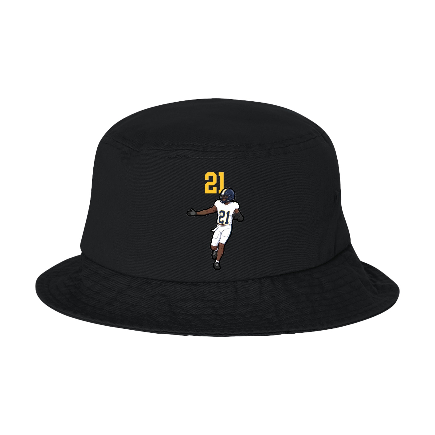 Bucket Cap — Number Top in Black