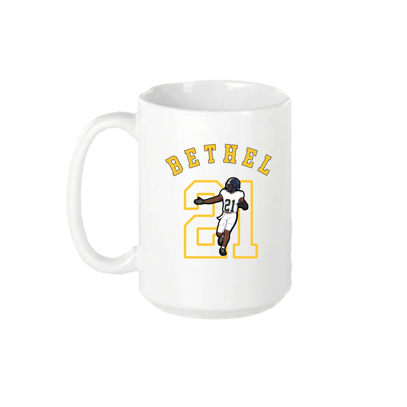 15oz Coffee Mug — Shirsey Arch in White