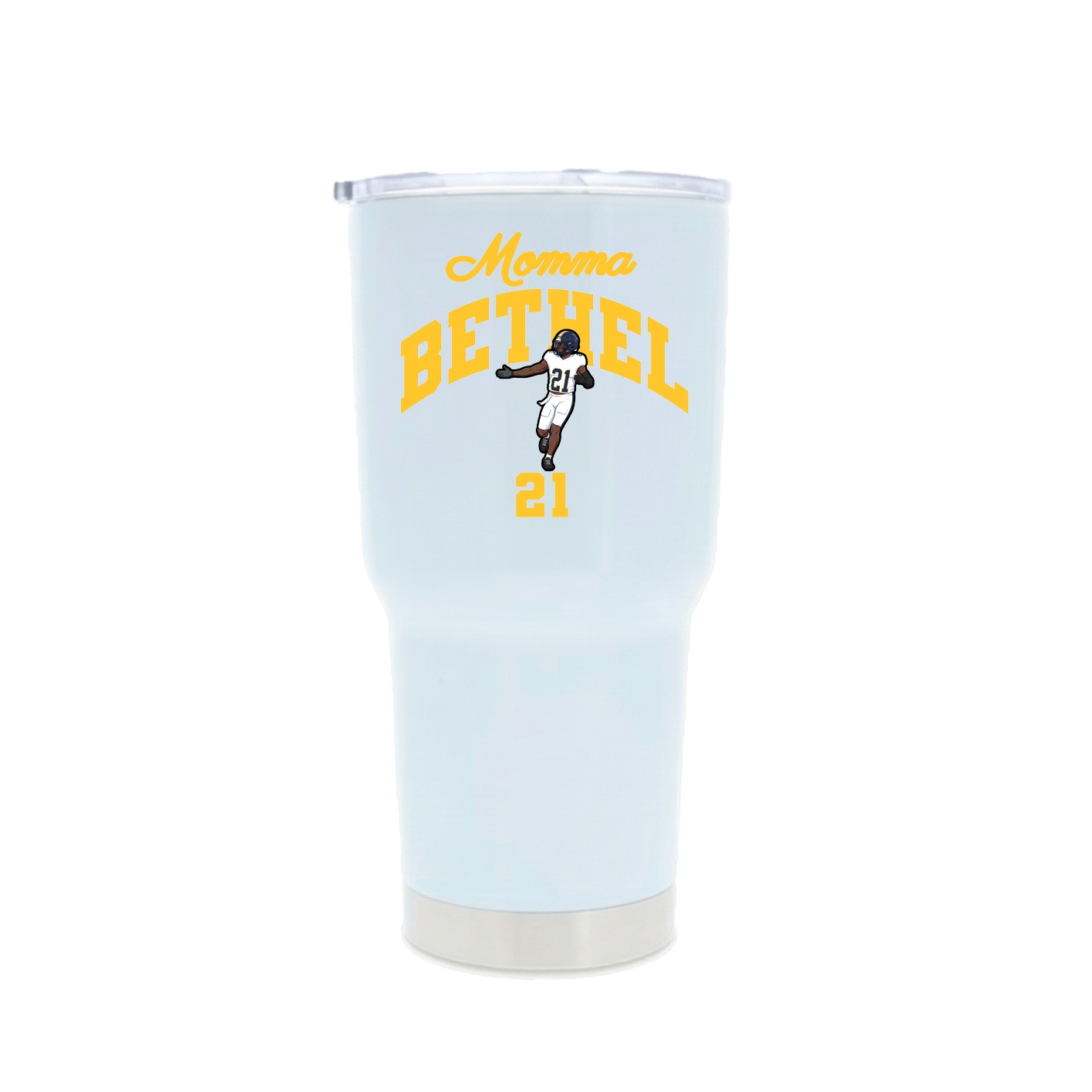 30oz Stainless Steel Tumbler — Mothers Day Arch in White