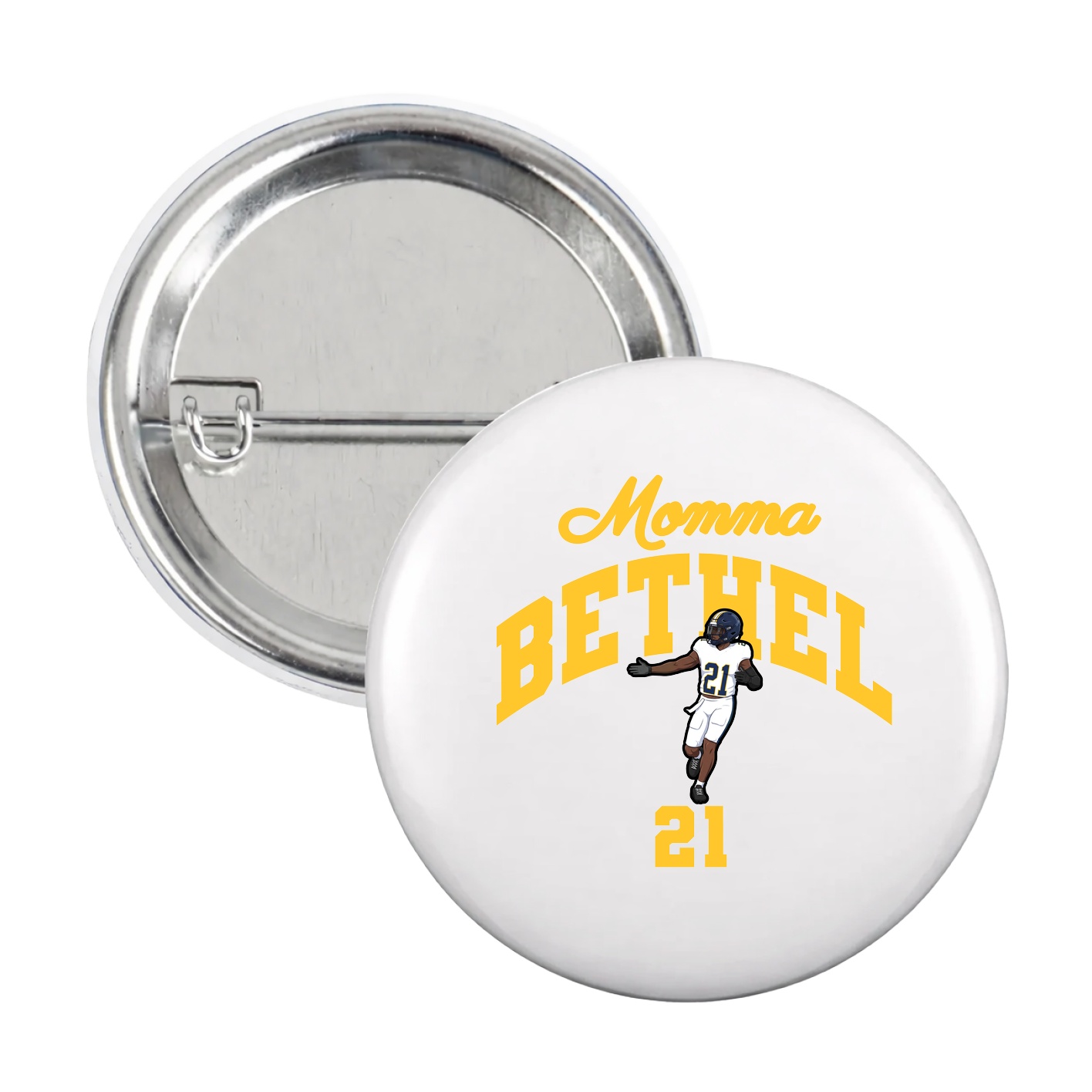 Game Day Button — Mothers Day Arch in White