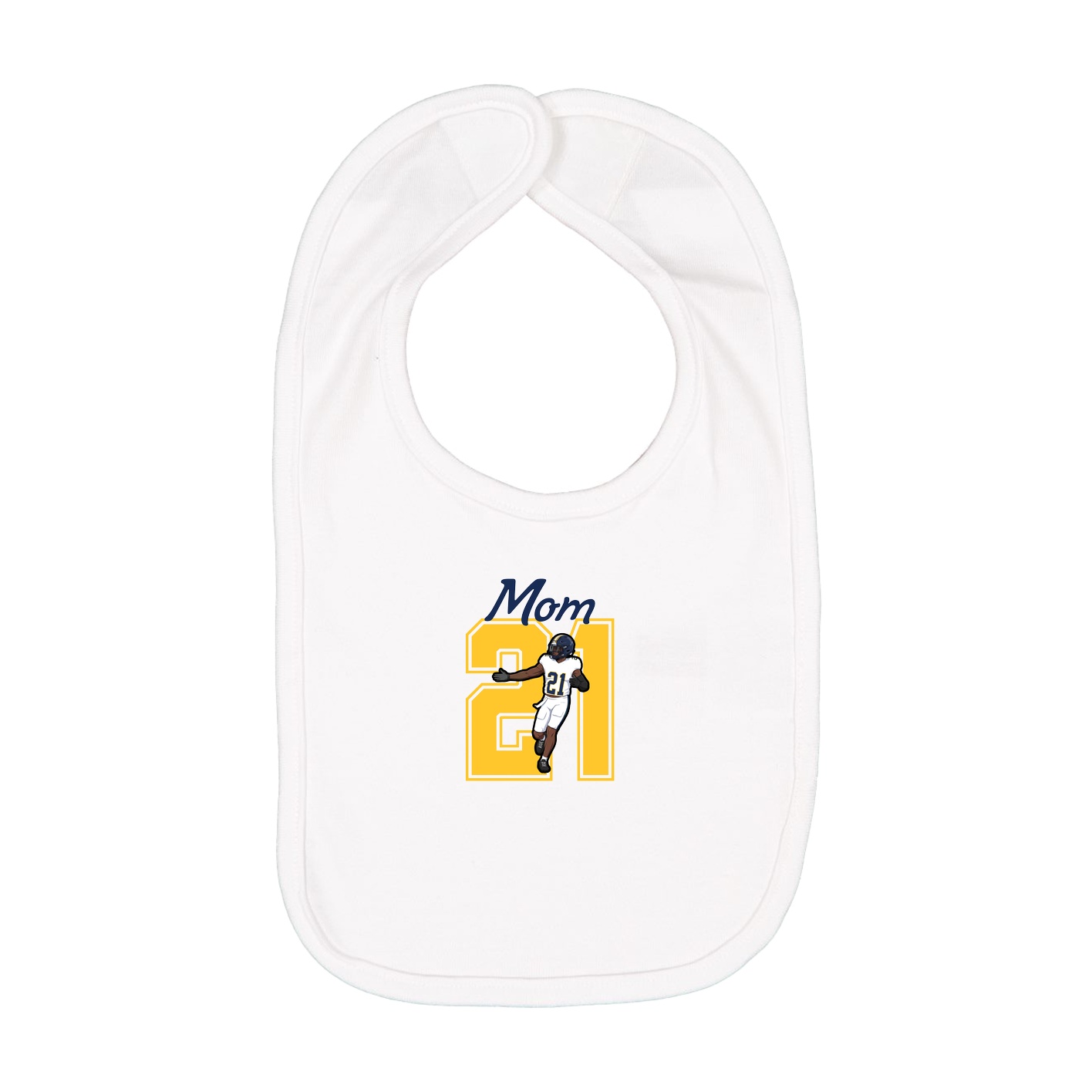 Infant Bib — Mothers Day Shirsey in White