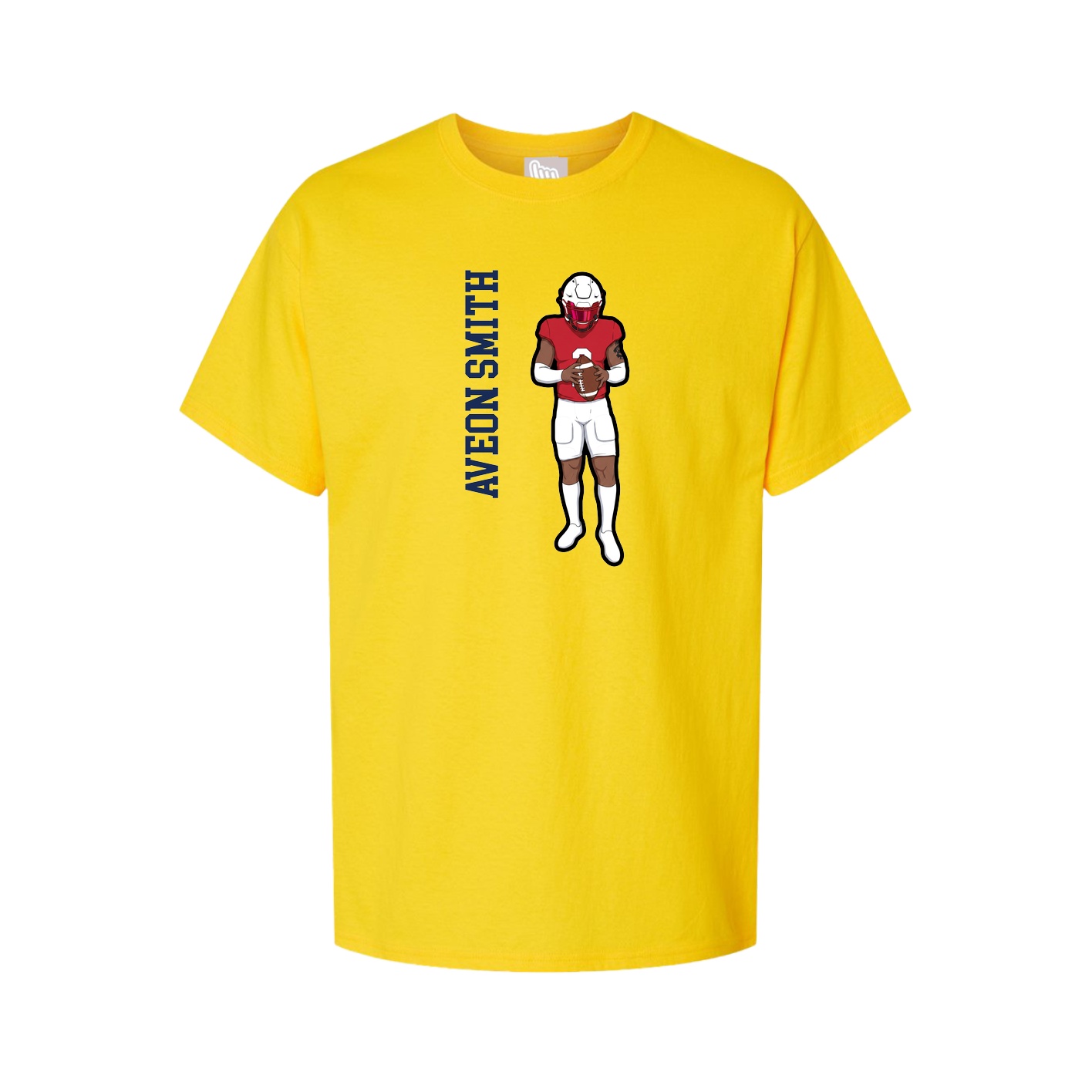 Tee — Name Vertical in Gold