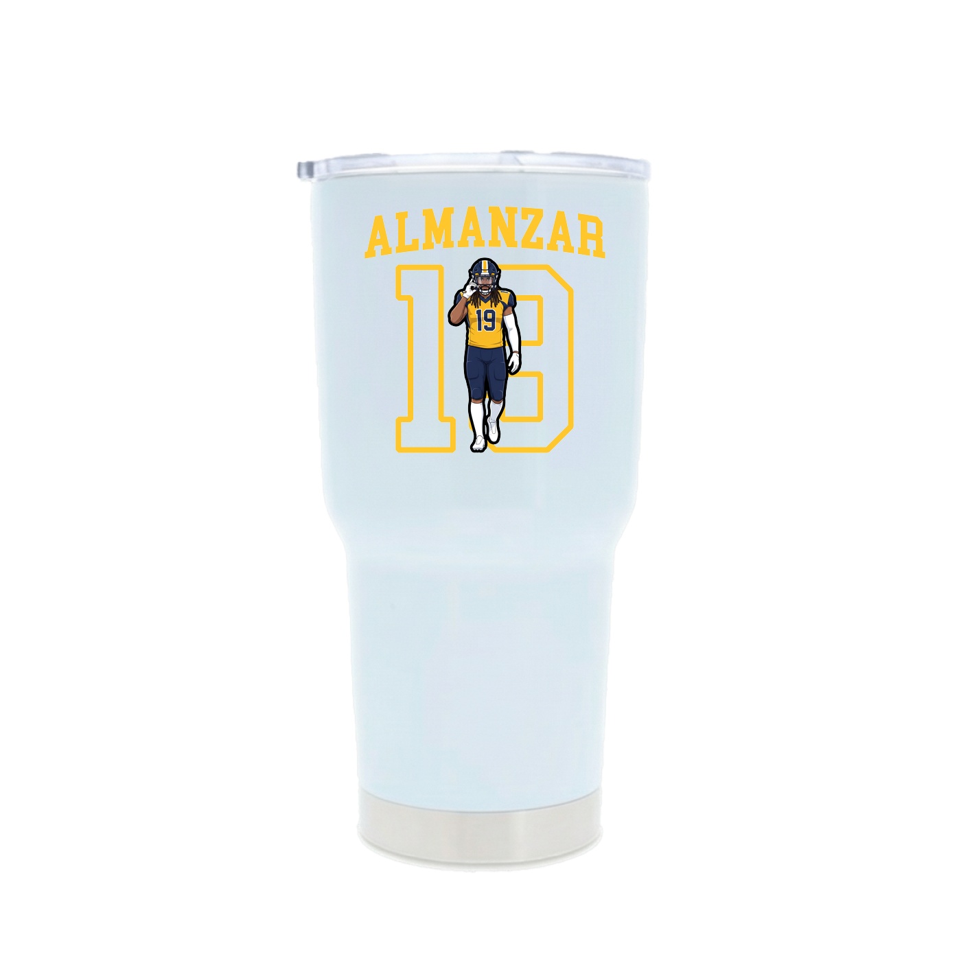 30oz Stainless Steel Tumbler — Shirsey in White