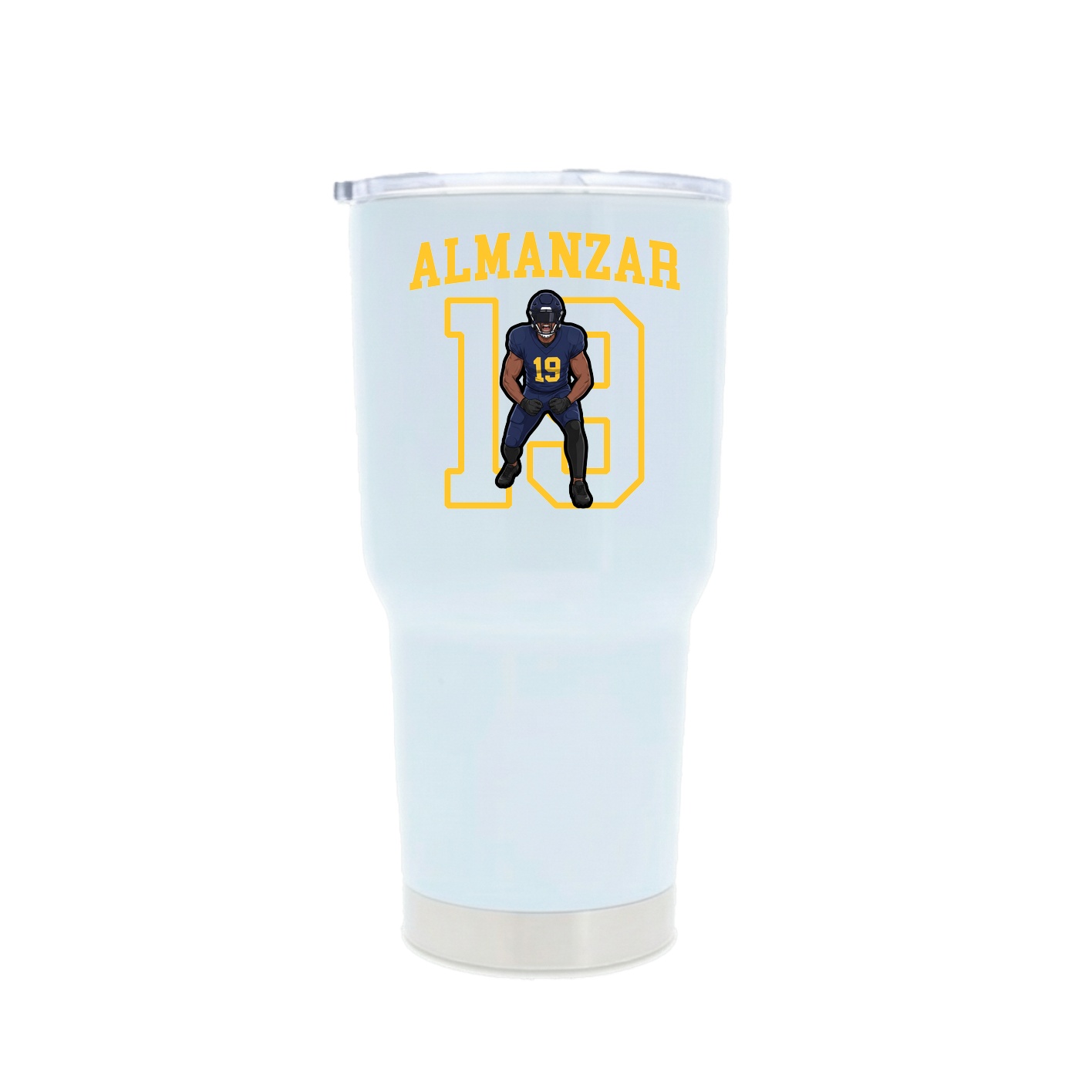 30oz Stainless Steel Tumbler — Shirsey in White