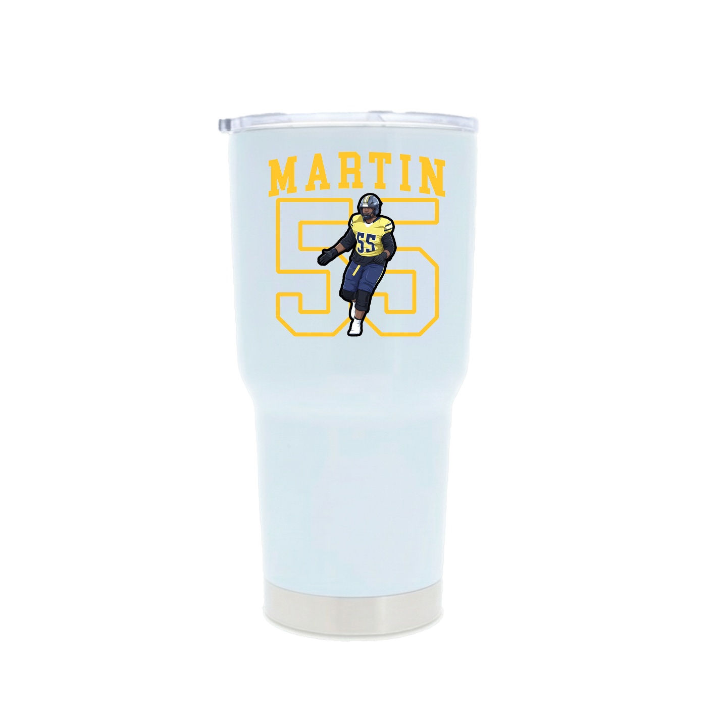 30oz Stainless Steel Tumbler — Shirsey in White