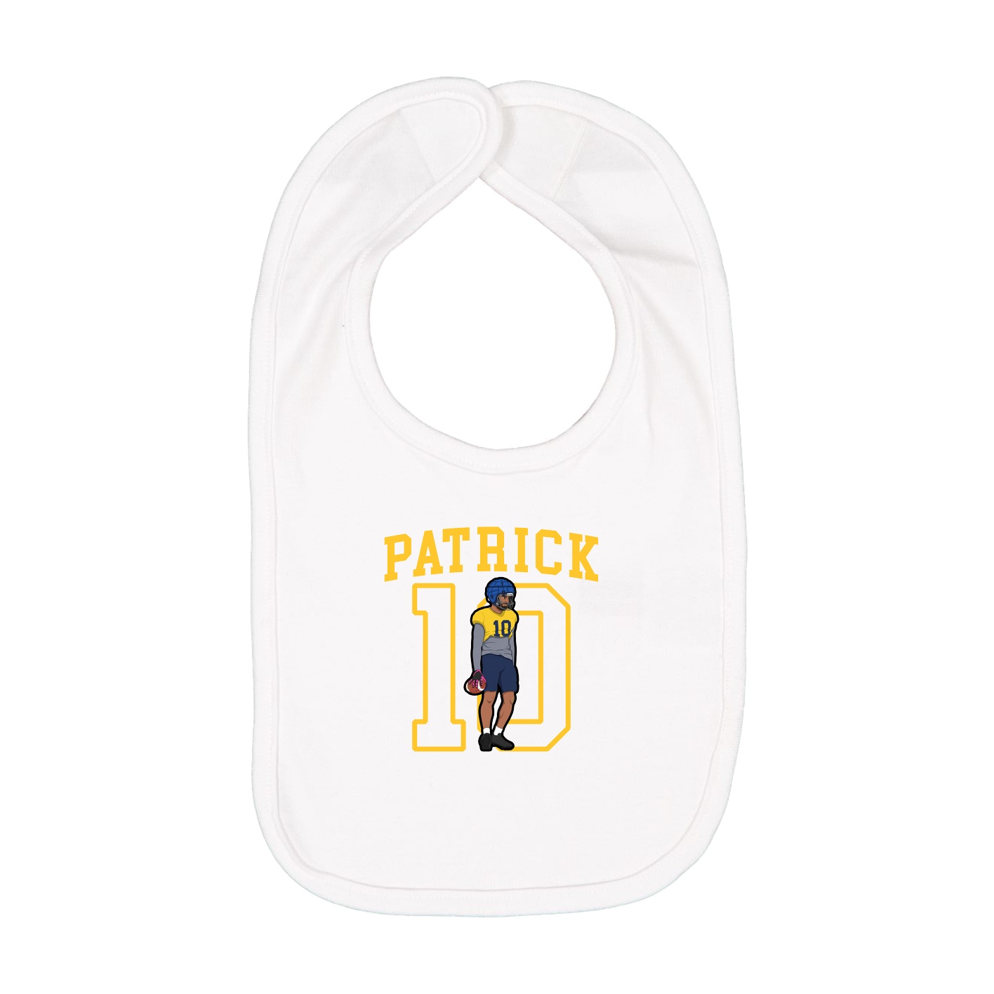 Infant Bib — Shirsey in White