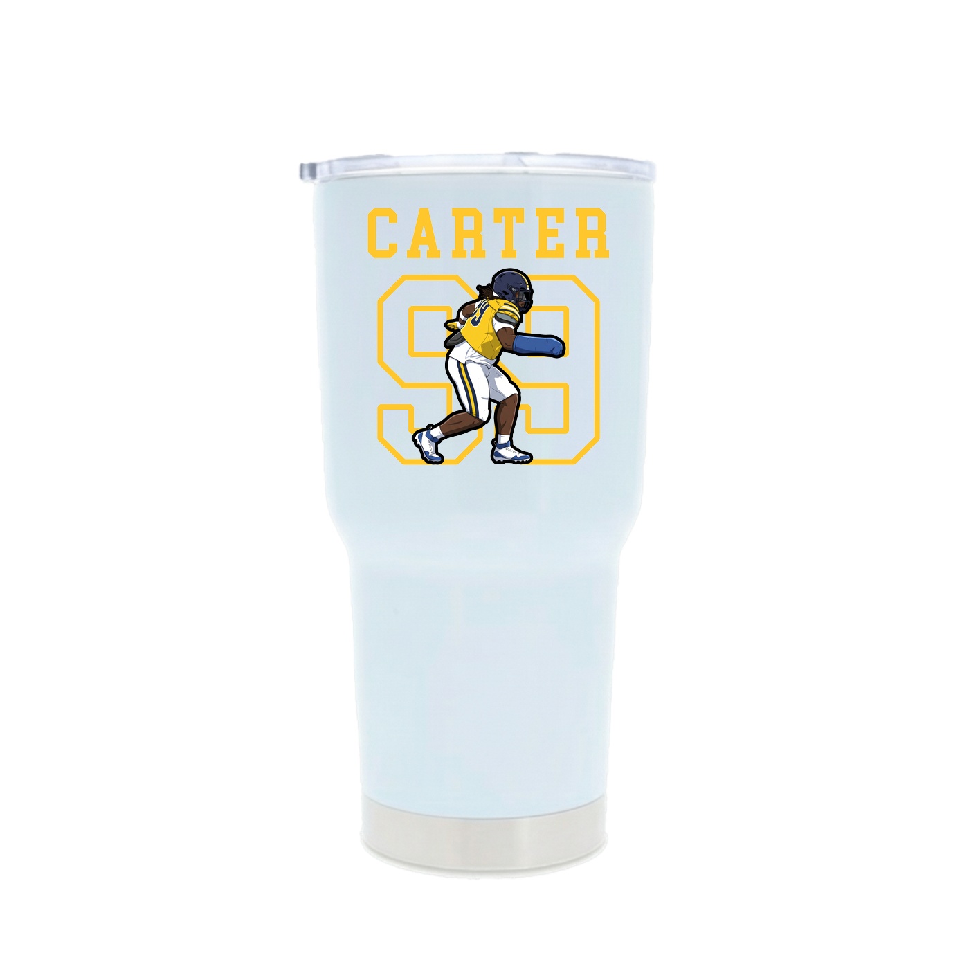 30oz Stainless Steel Tumbler — Shirsey in White