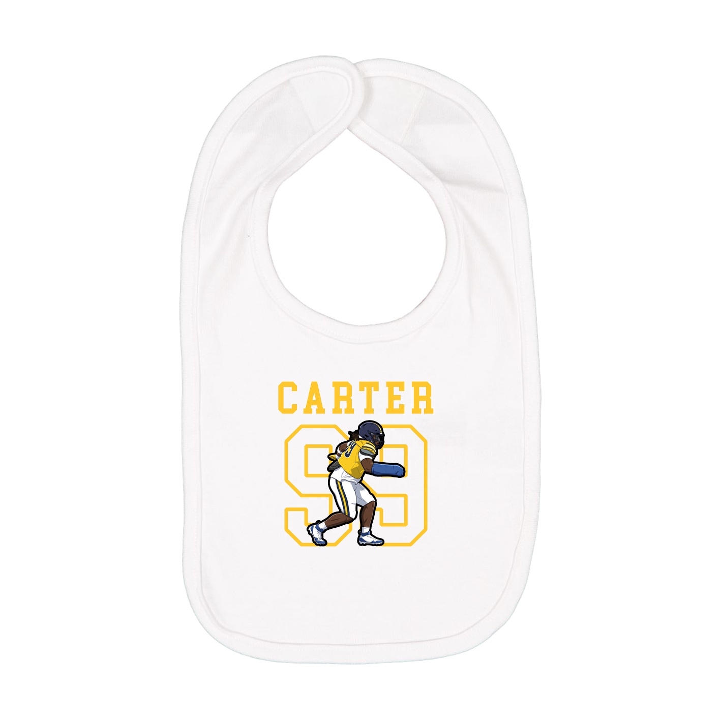 Infant Bib — Shirsey in White