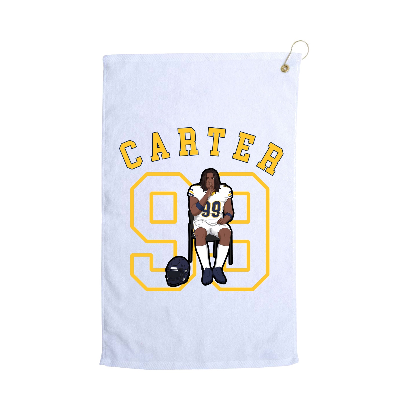 Golf Towel — Shirsey Arch in White