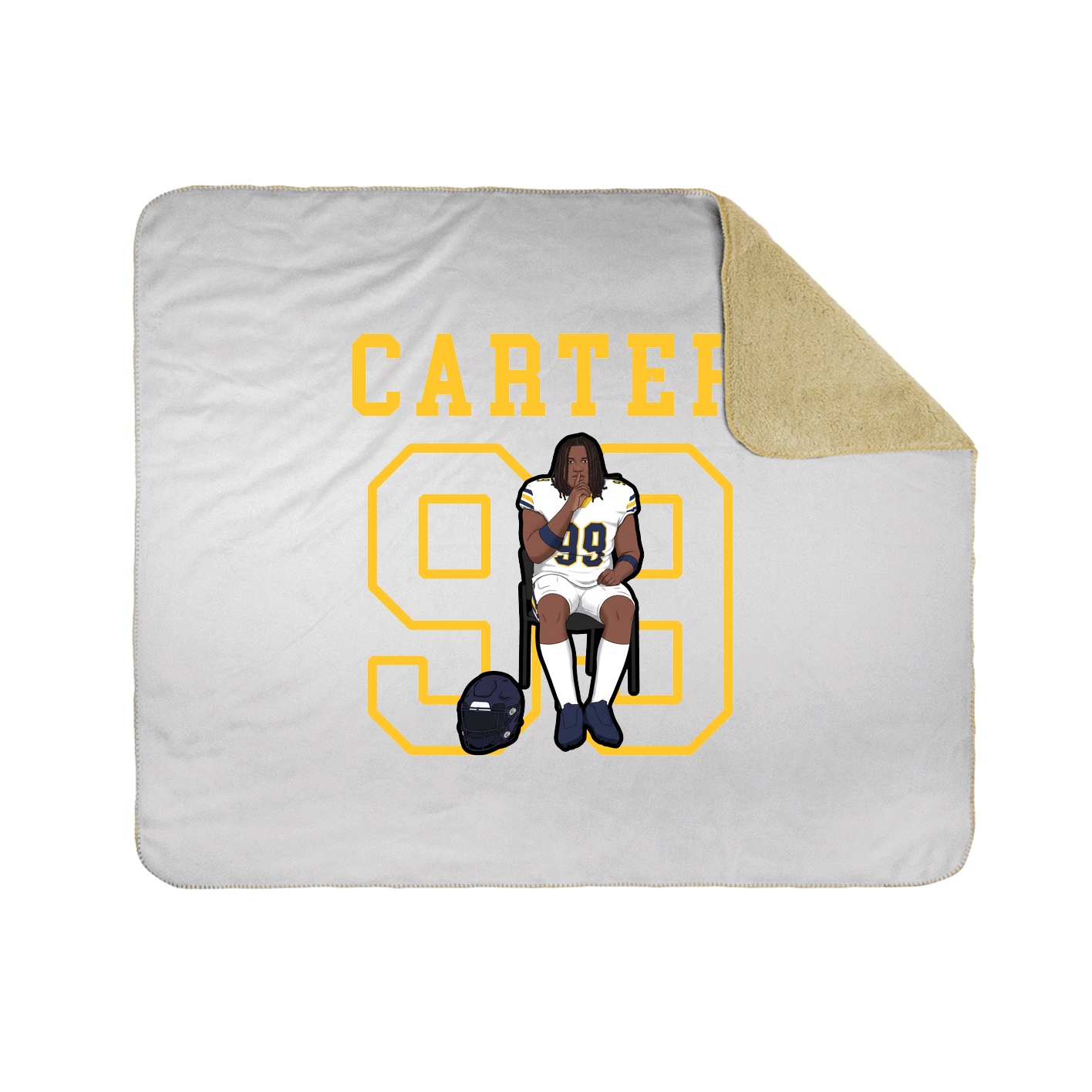 Throw Blanket — Shirsey in White