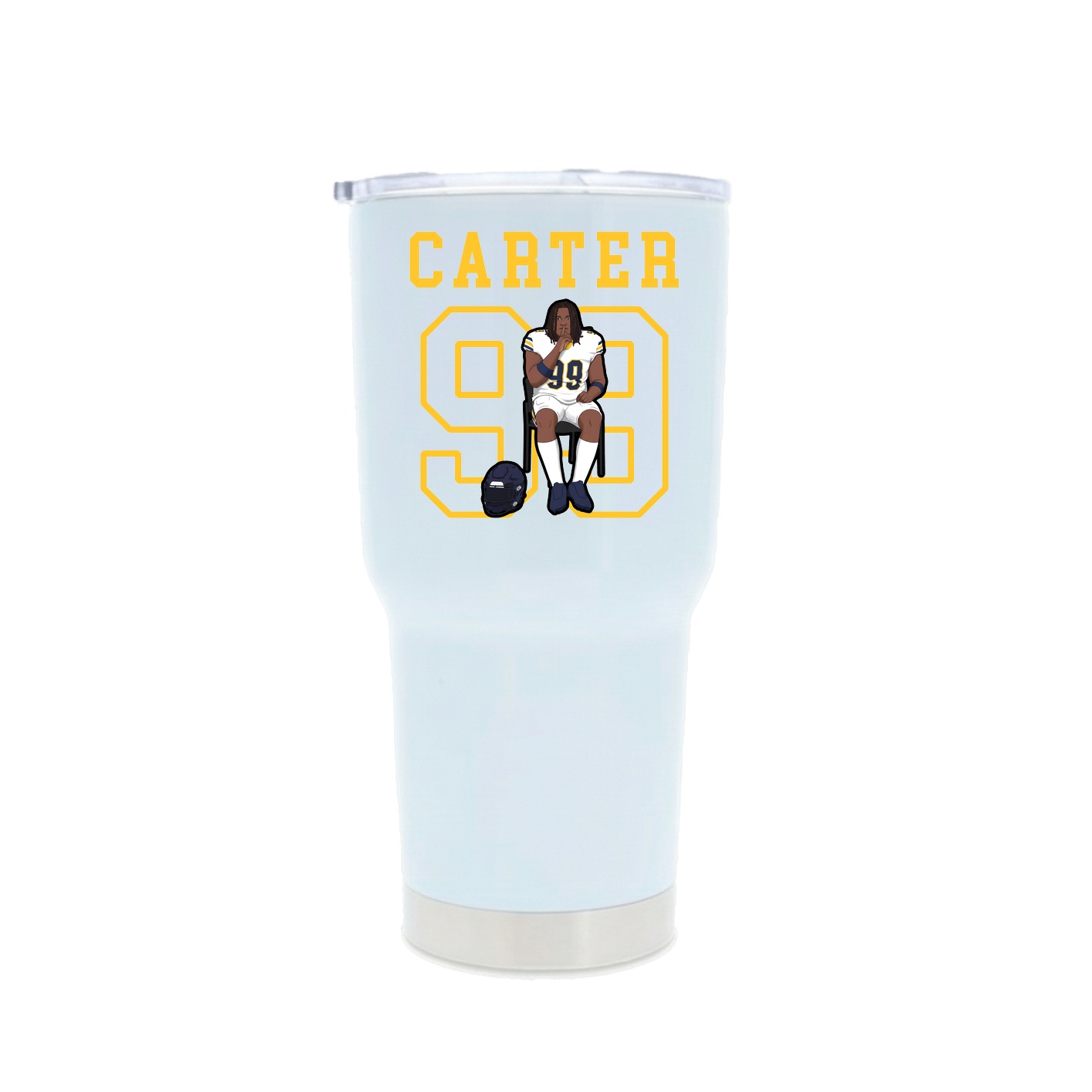 30oz Stainless Steel Tumbler — Shirsey in White