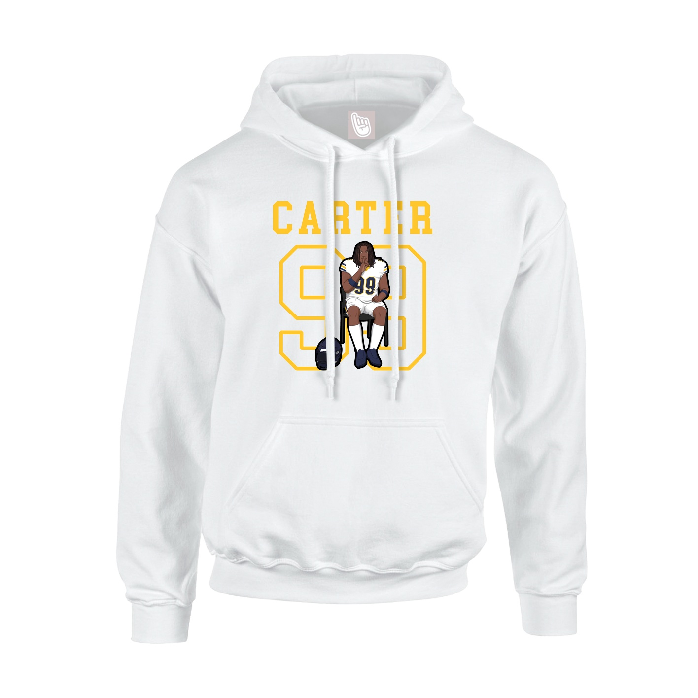 Hoodie — Shirsey in White