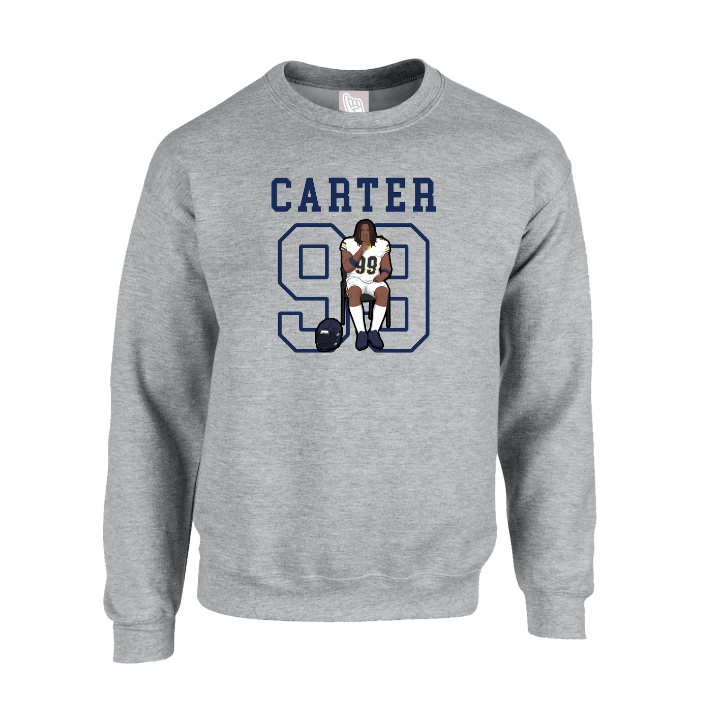 Fleece Crew — Shirsey in Grey