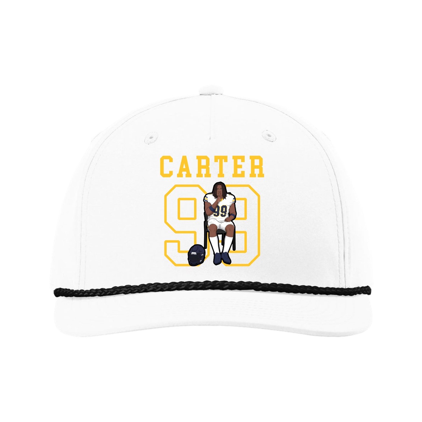 Five-Panel Classic Rope Cap — Shirsey in White