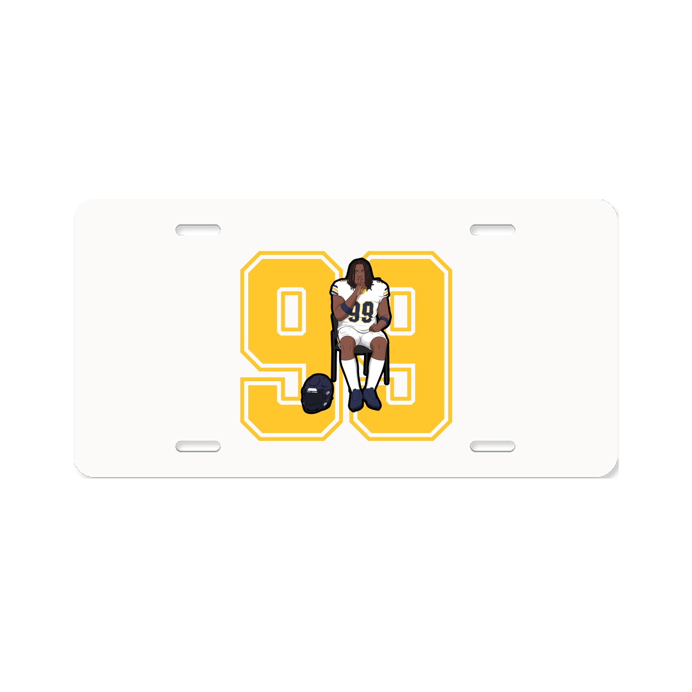 License Plate — Number in Classic