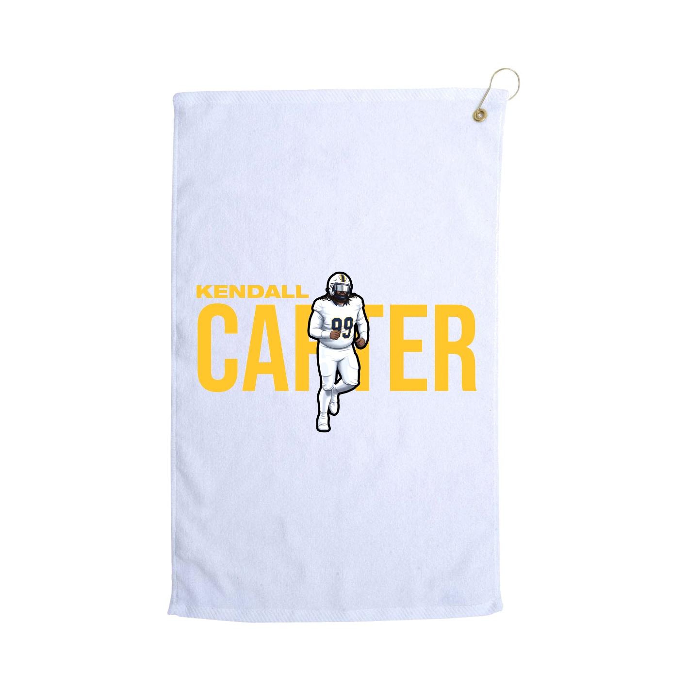 Golf Towel — Player Name in White