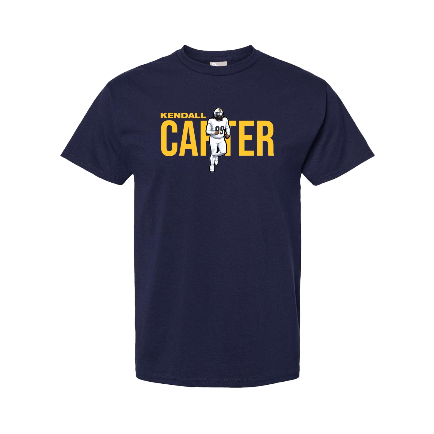 Youth Tee — Player Name in Navy