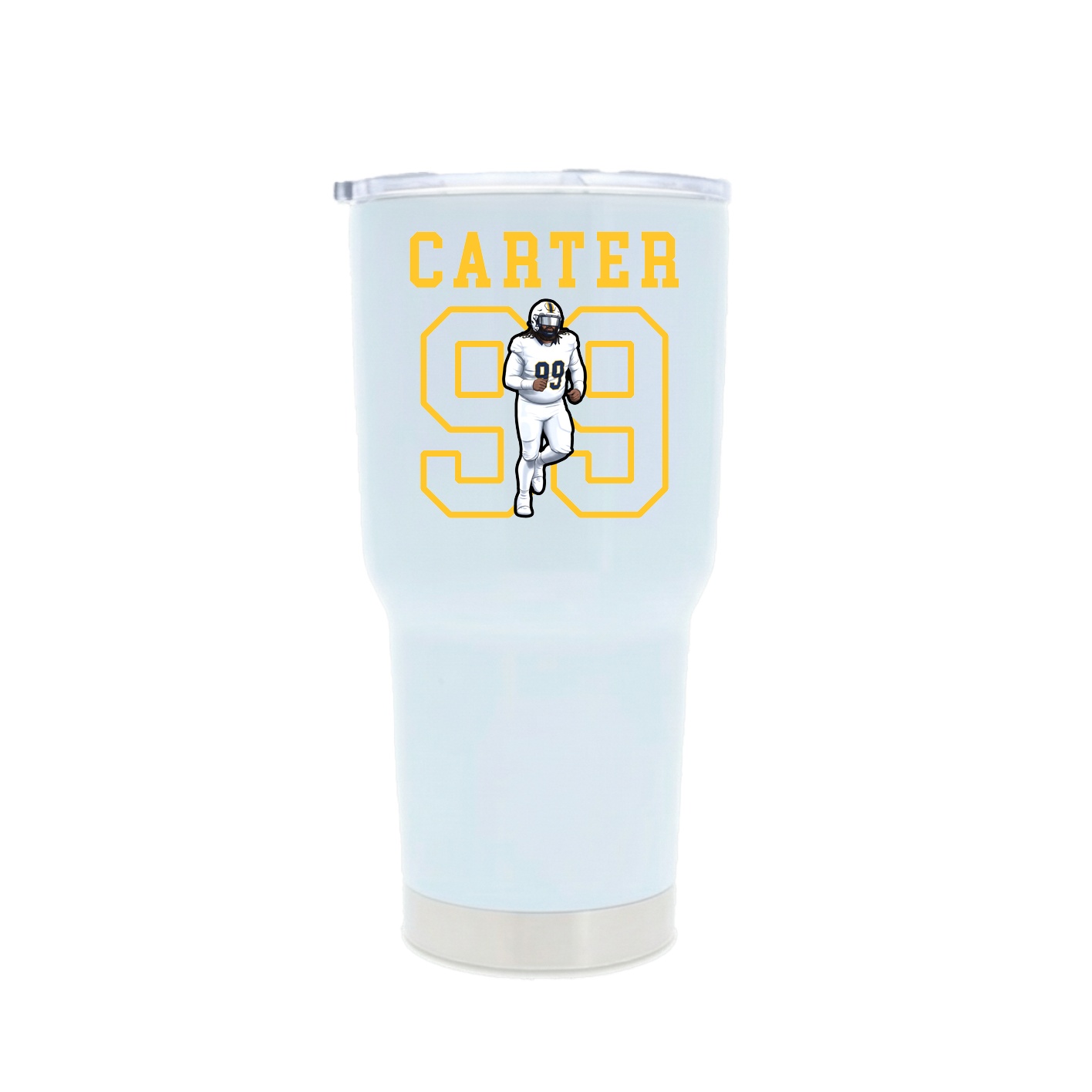 30oz Stainless Steel Tumbler — Shirsey in White