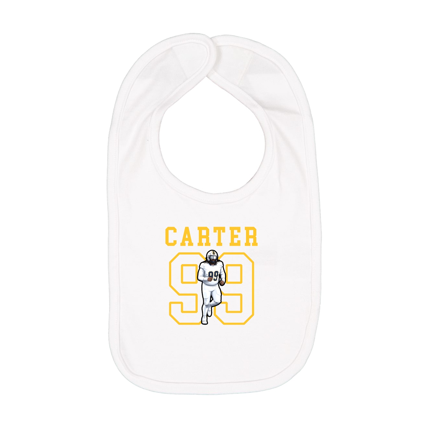 Infant Bib — Shirsey in White