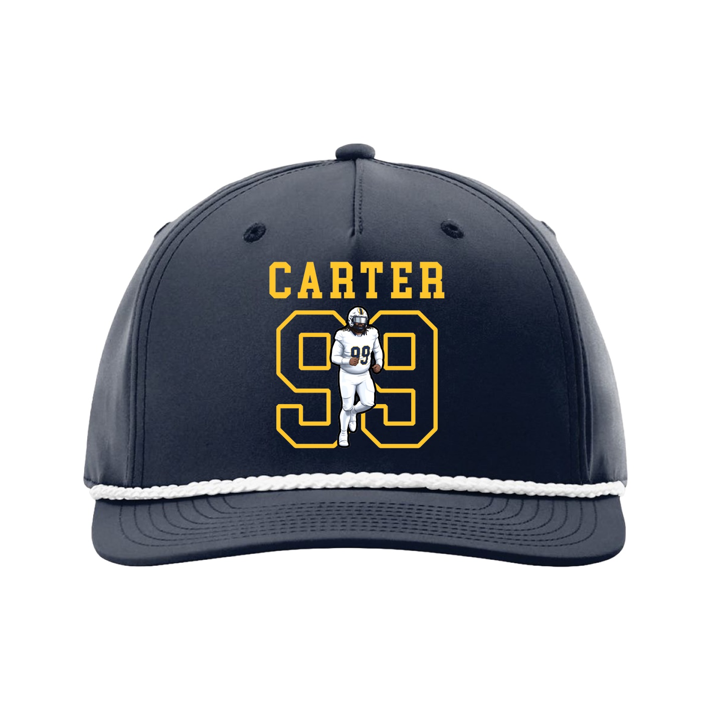 Five-Panel Classic Rope Cap — Shirsey in Navy