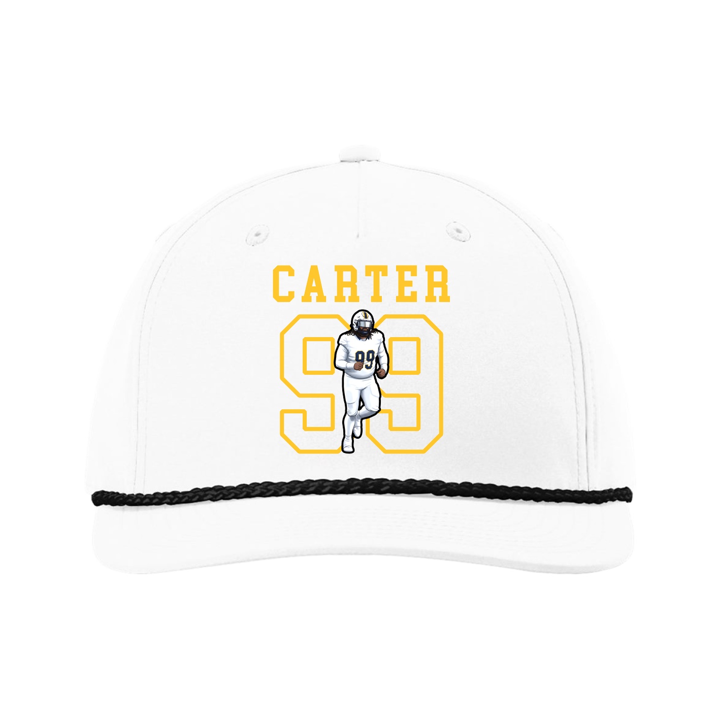 Five-Panel Classic Rope Cap — Shirsey in White