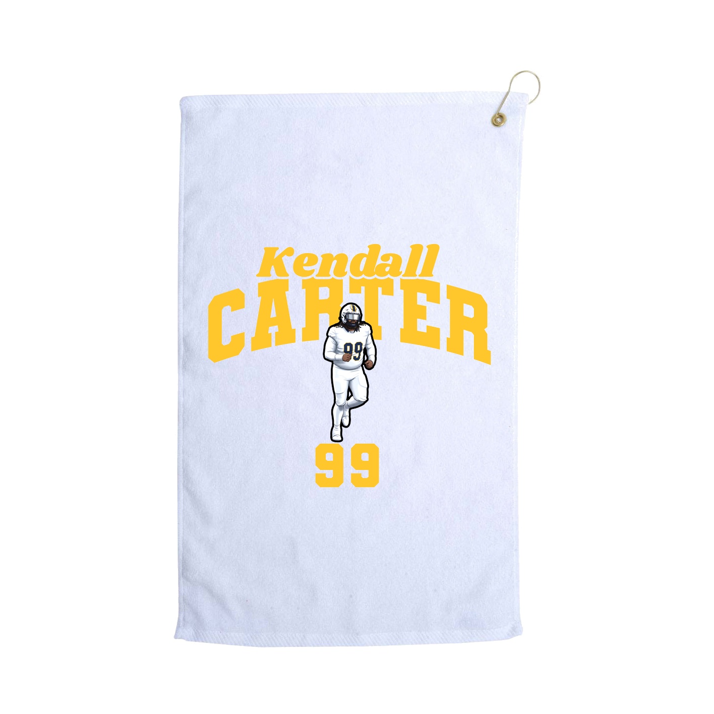 Golf Towel — Signature Arch in White