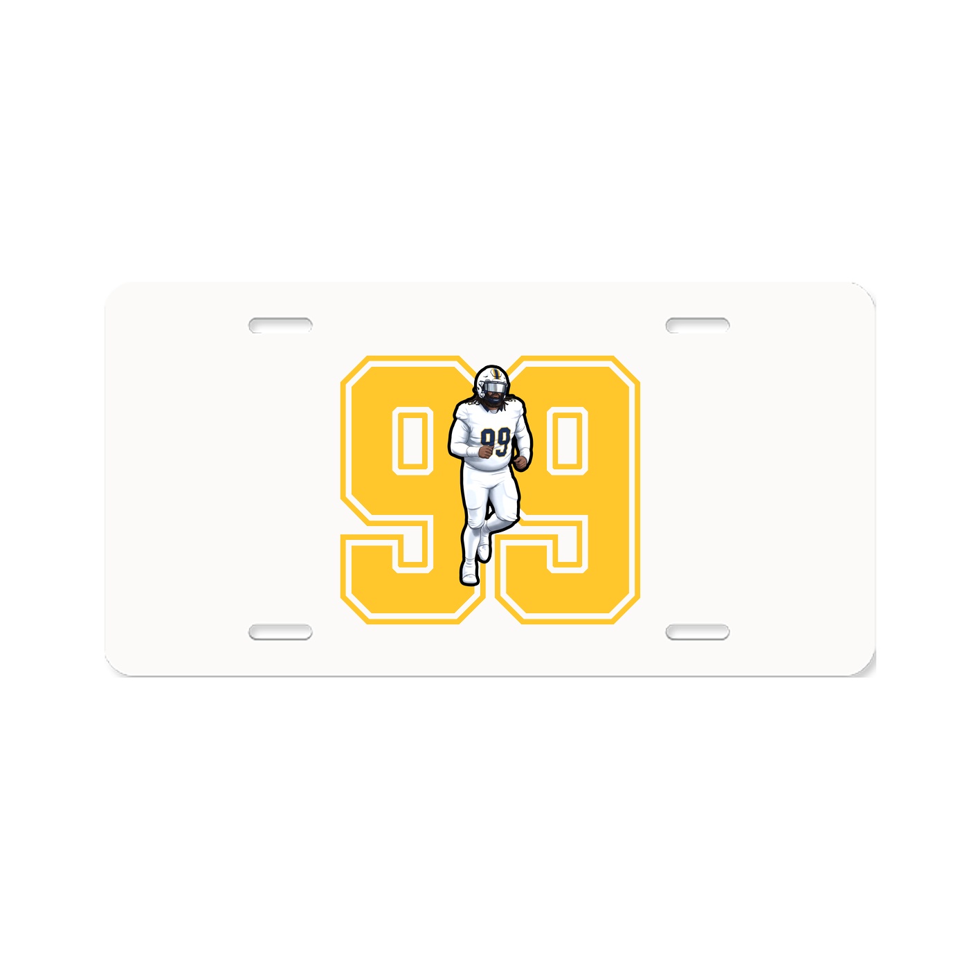 License Plate — Number in Classic