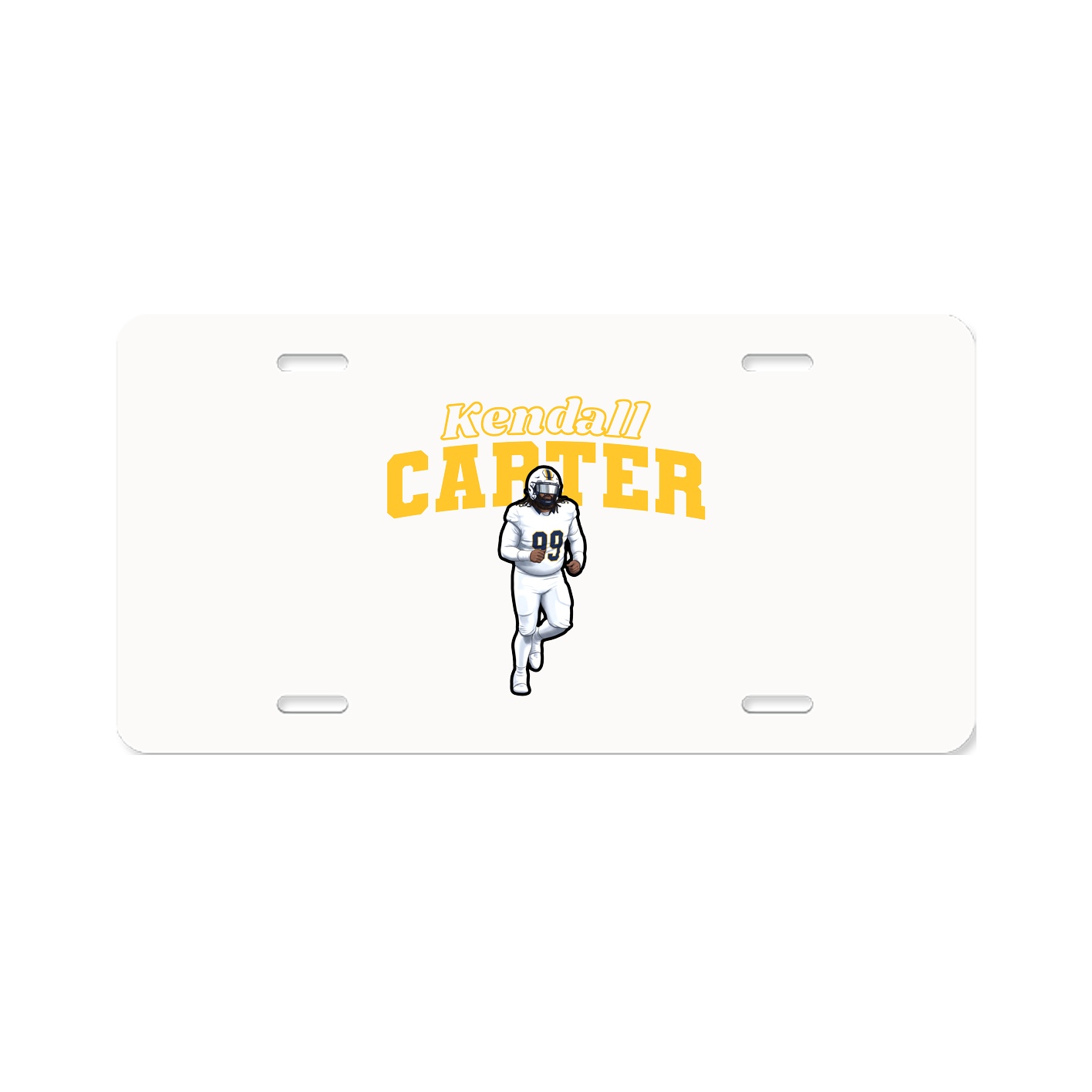 License Plate — Name Arch in Classic
