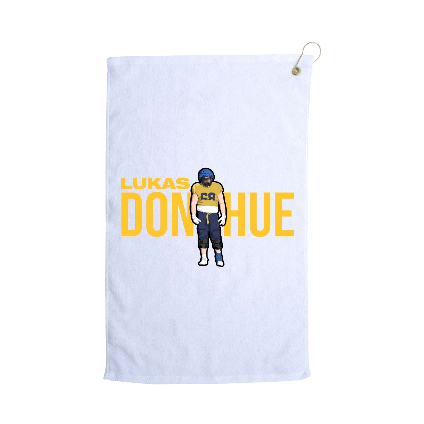 Golf Towel — Player Name in White