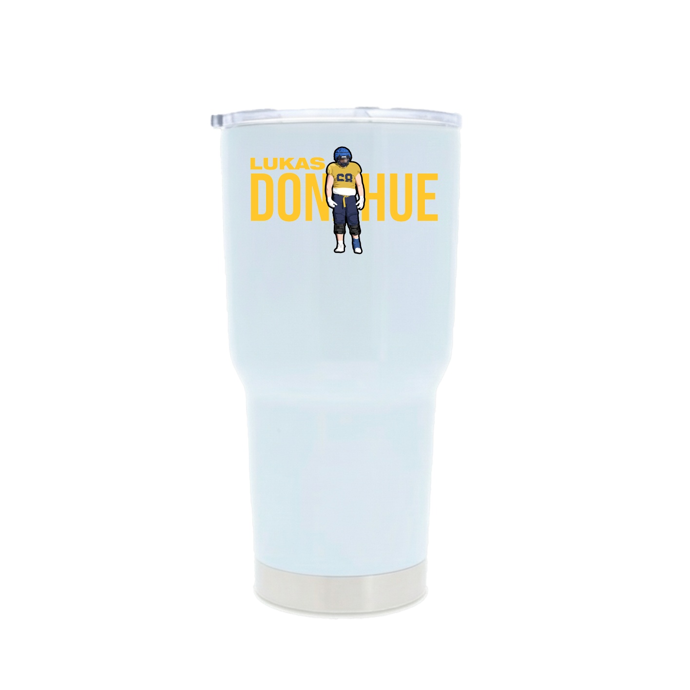30oz Stainless Steel Tumbler — Player Name in White