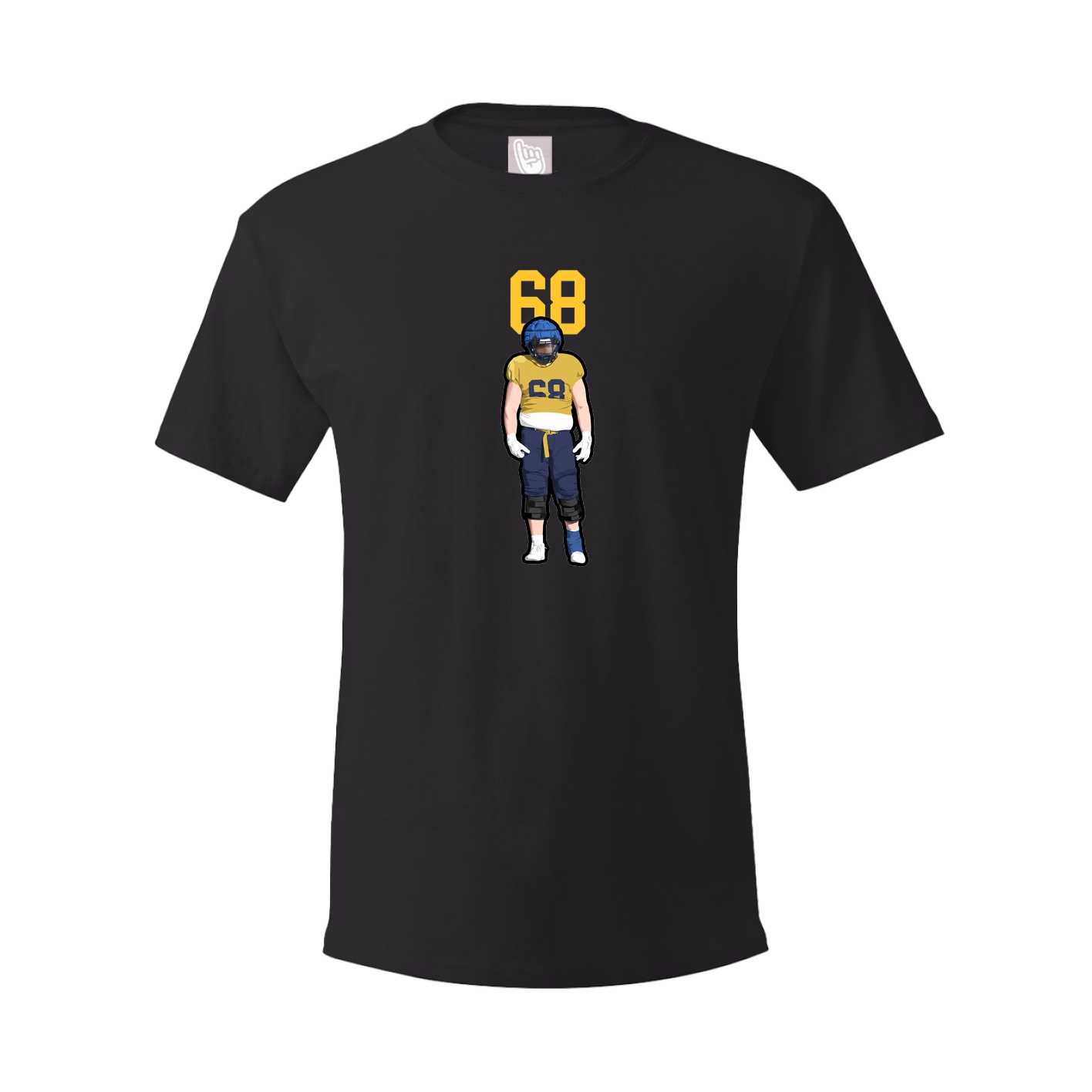Youth Tee — Number Top in Black