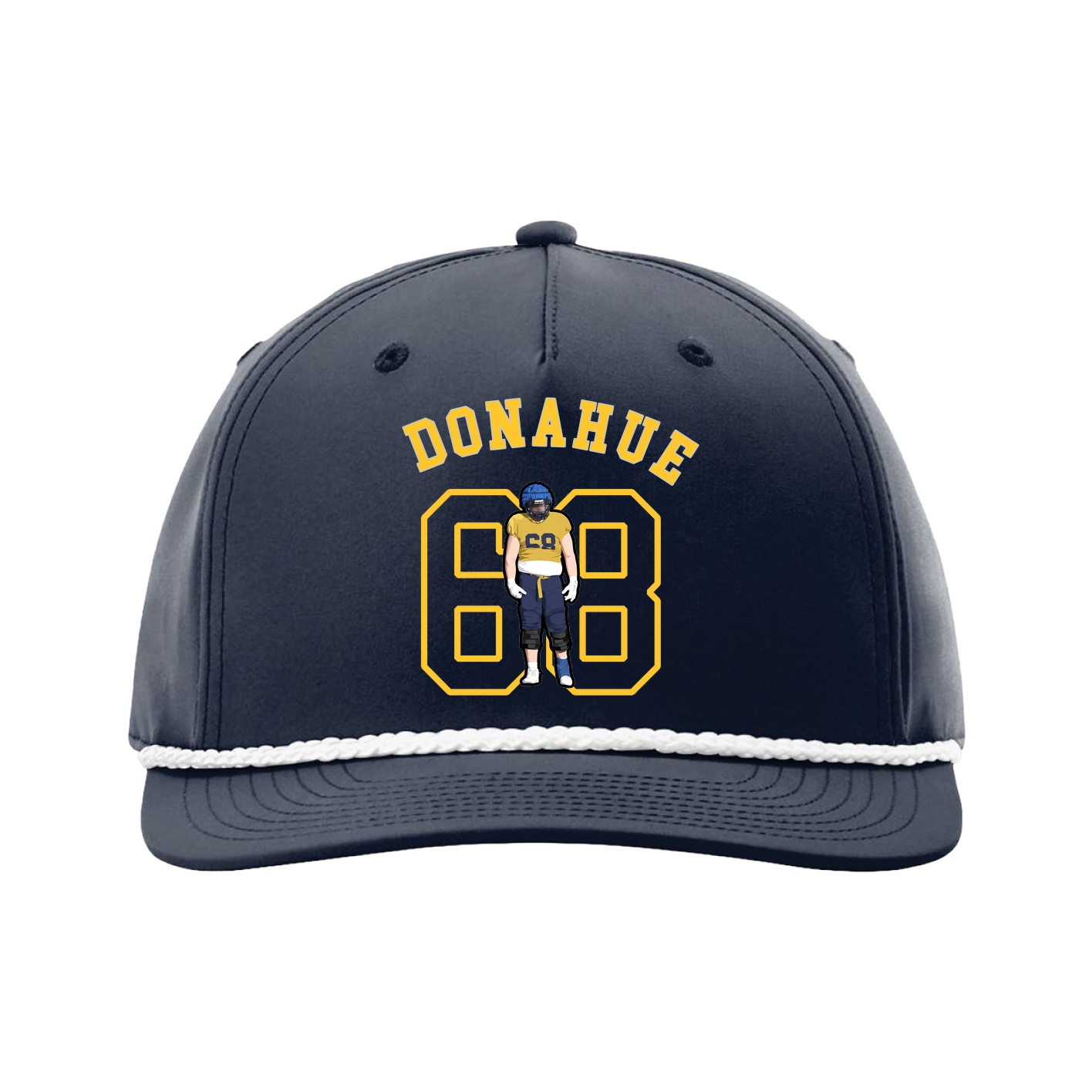 Five-Panel Classic Rope Cap — Shirsey Arch in Navy