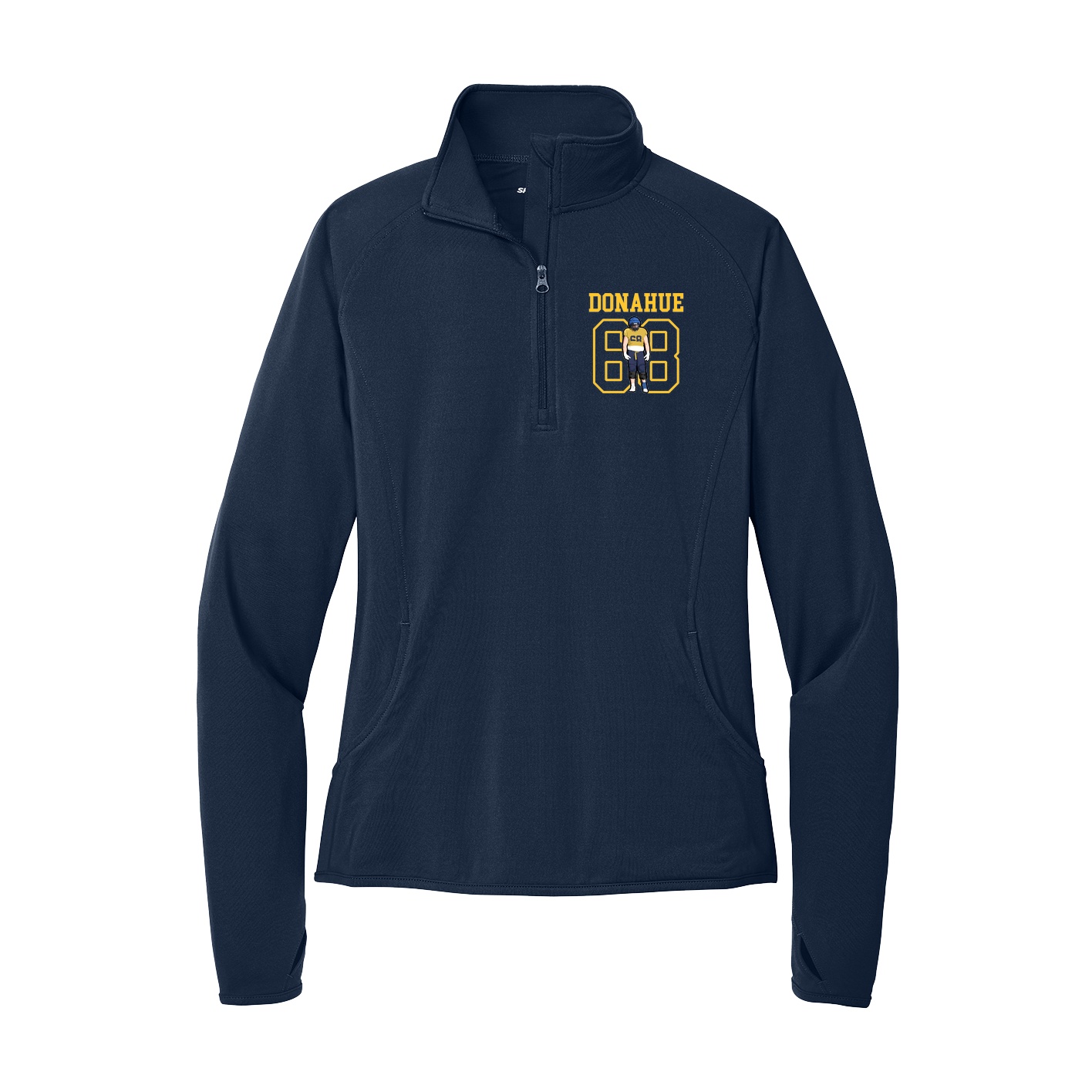 Women's Q-Zip Pullover — Shirsey in Navy