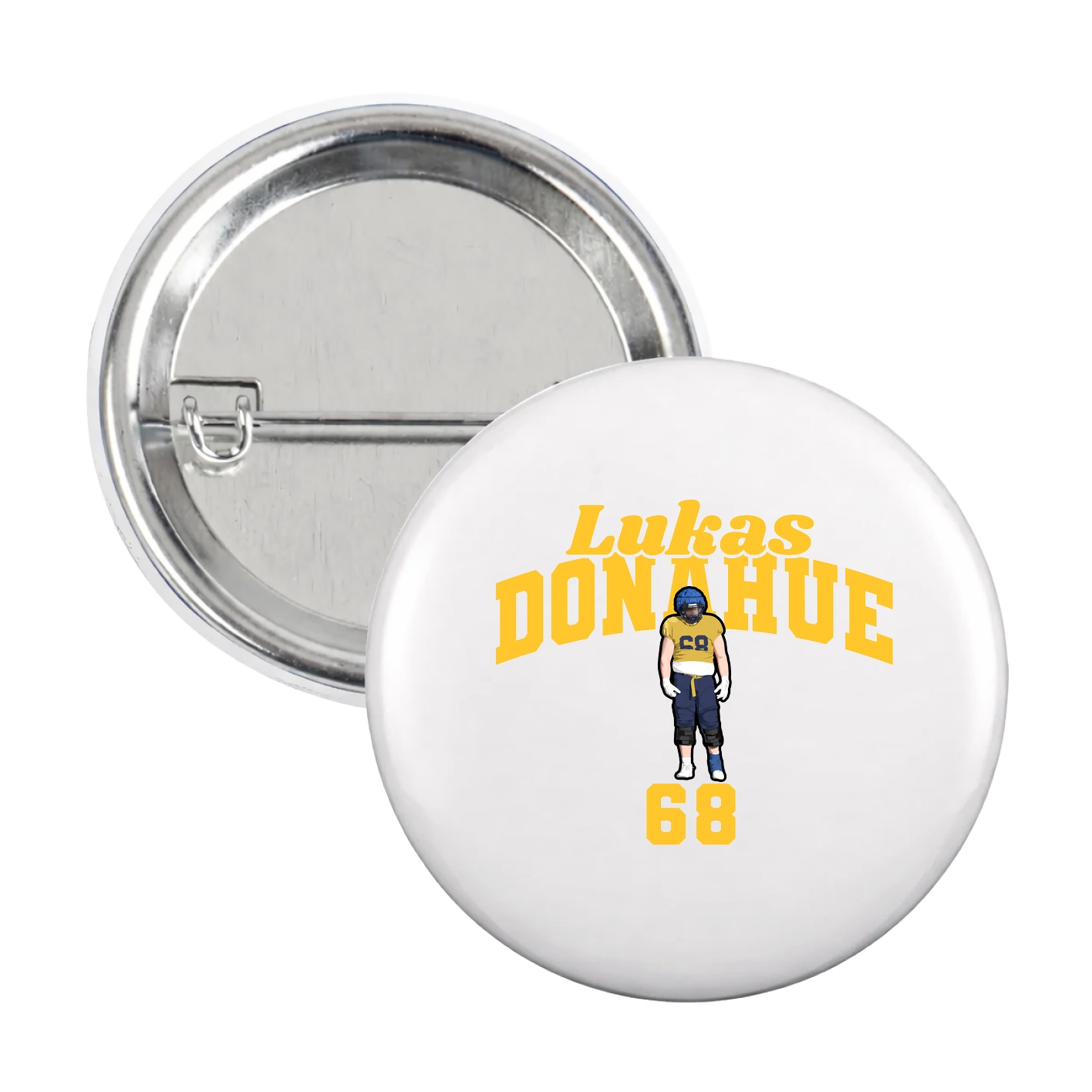 Game Day Button — Signature Arch in White