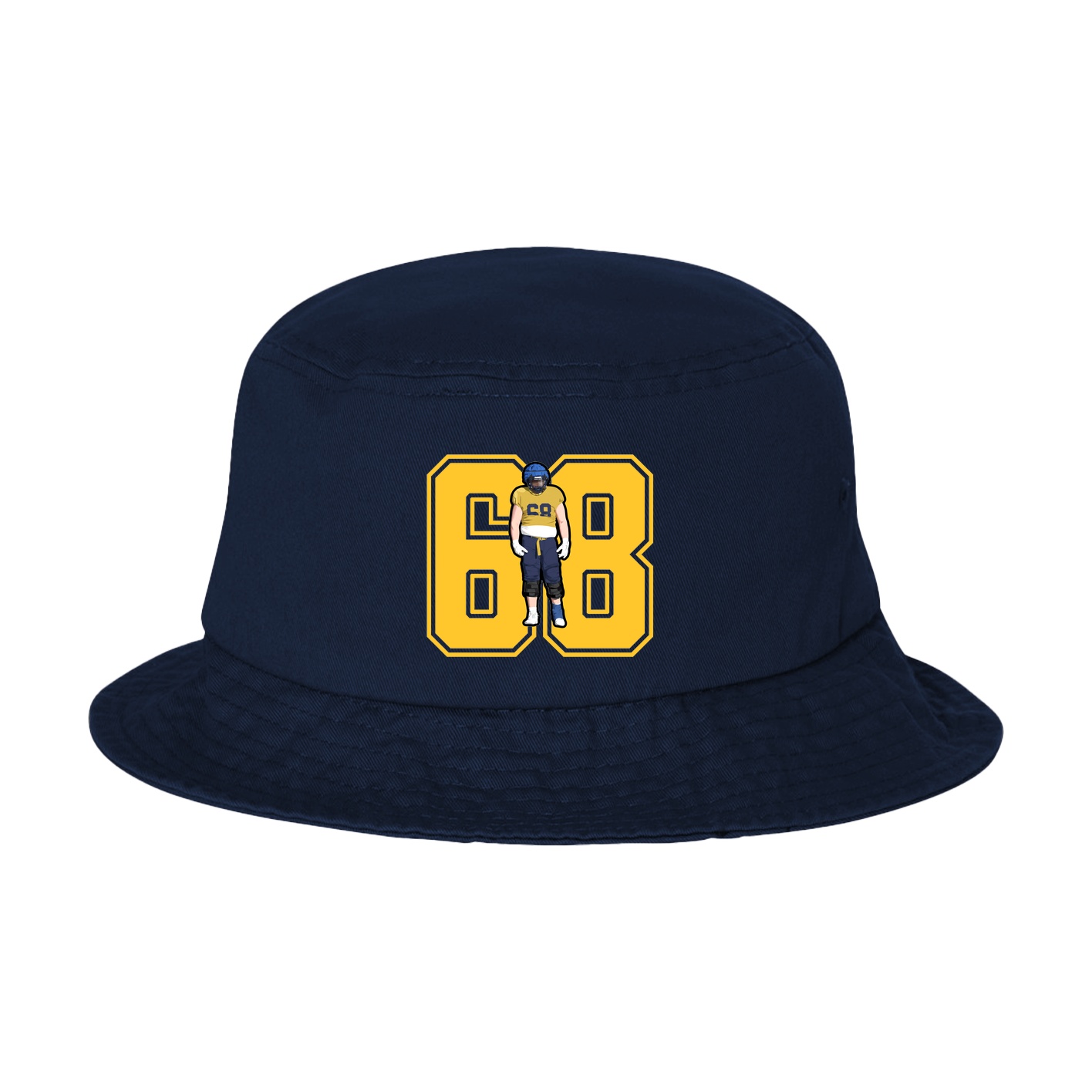 Bucket Cap — Number in Navy