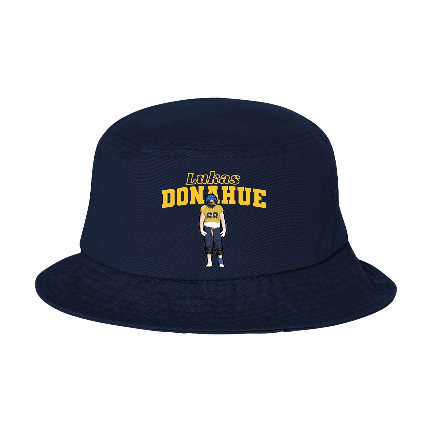 Bucket Cap — Name Arch in Navy